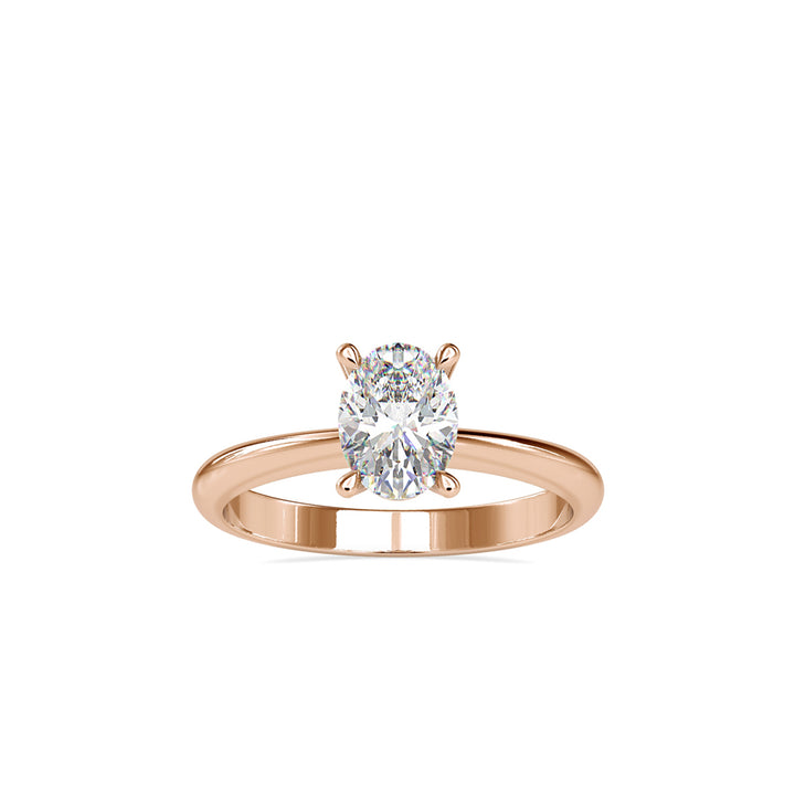 Solene Oval Solitaire Ring - 0016