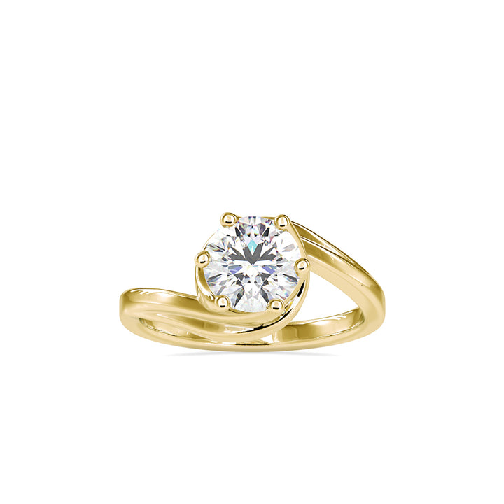 Solstice Swirl Diamond Ring - 0126