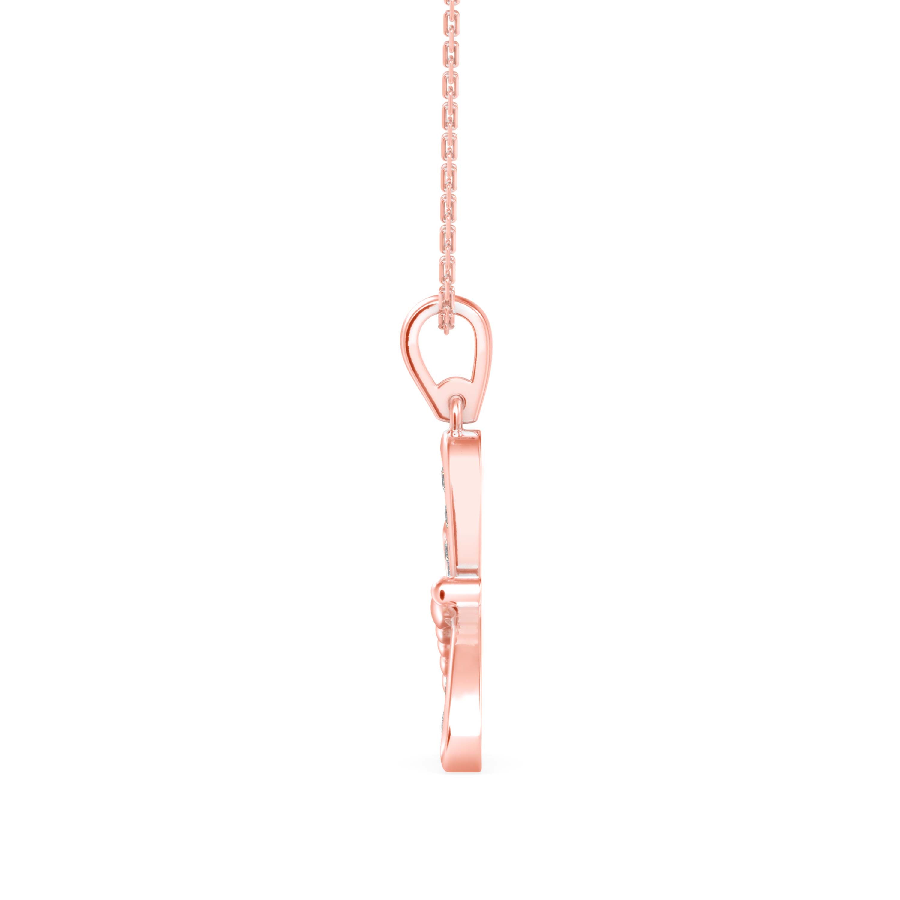 TASA Golden Grace Dragonfly Diamond Pendant - 1213