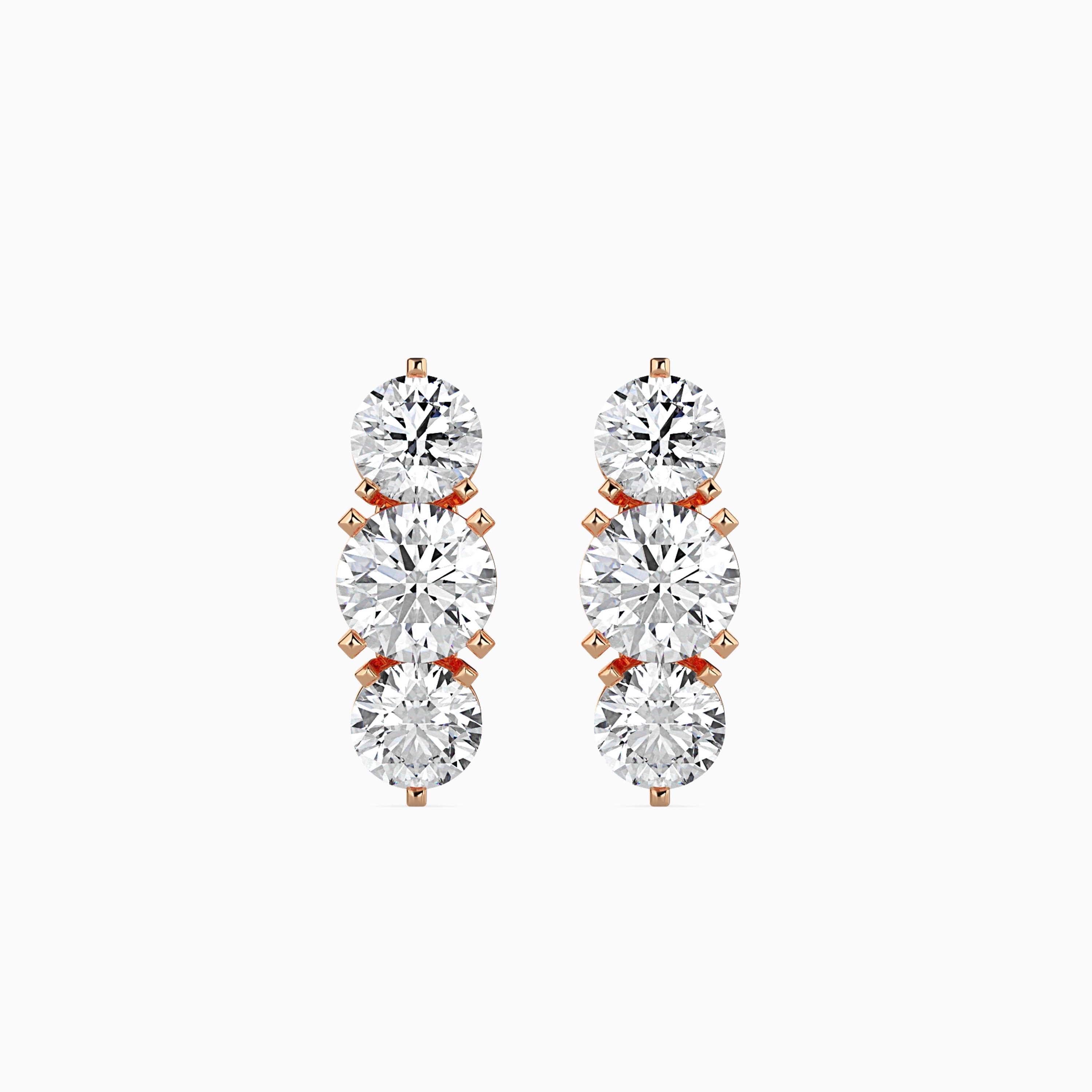 TASA “Celeste Linea” Diamond Drop Earrings - 16004