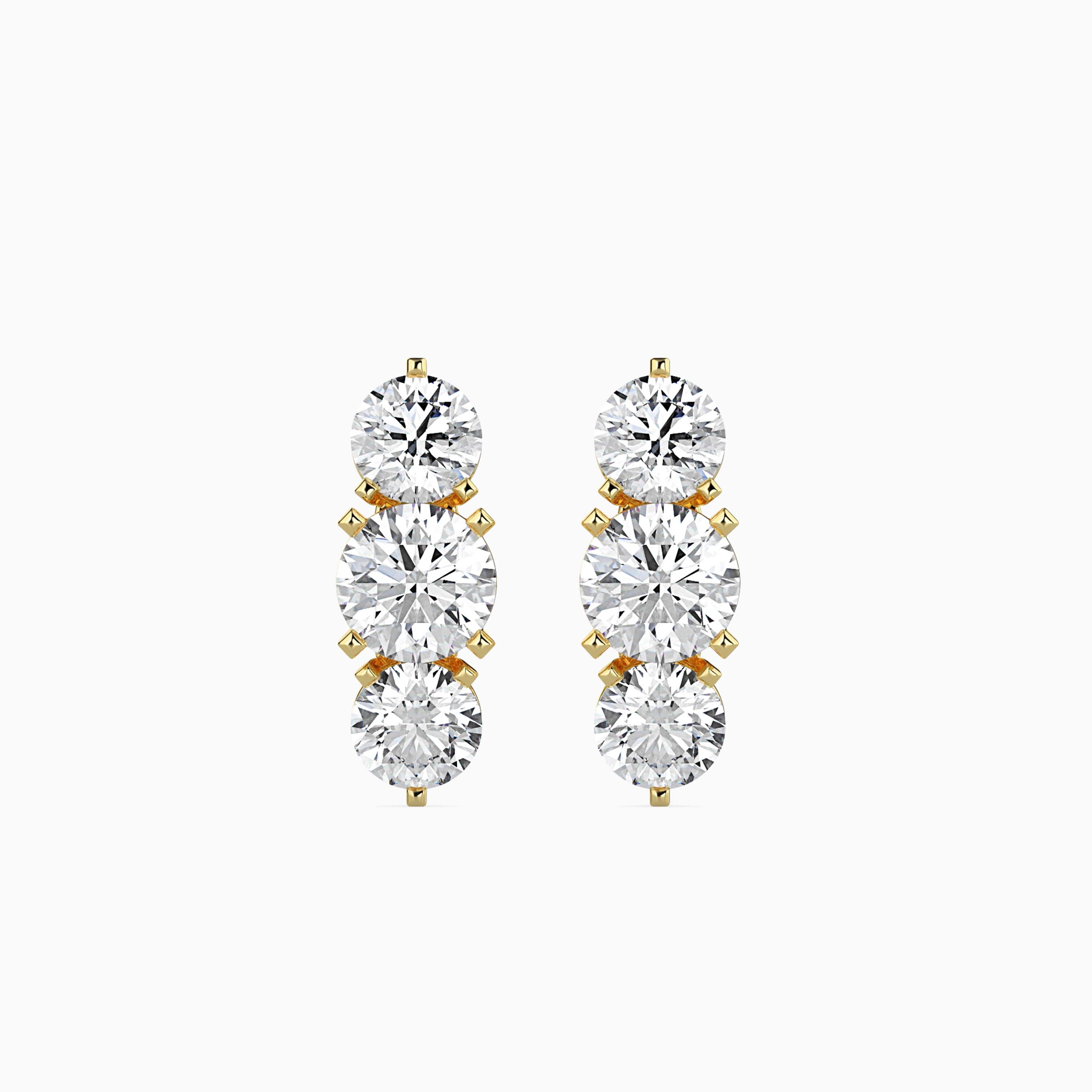 TASA “Celeste Linea” Diamond Drop Earrings - 16004