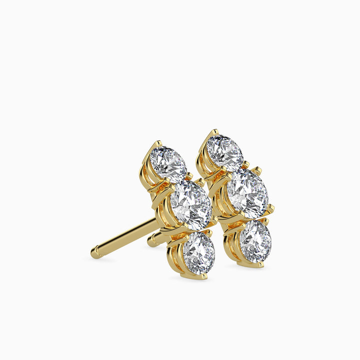 TASA “Celeste Linea” Diamond Drop Earrings - 16004