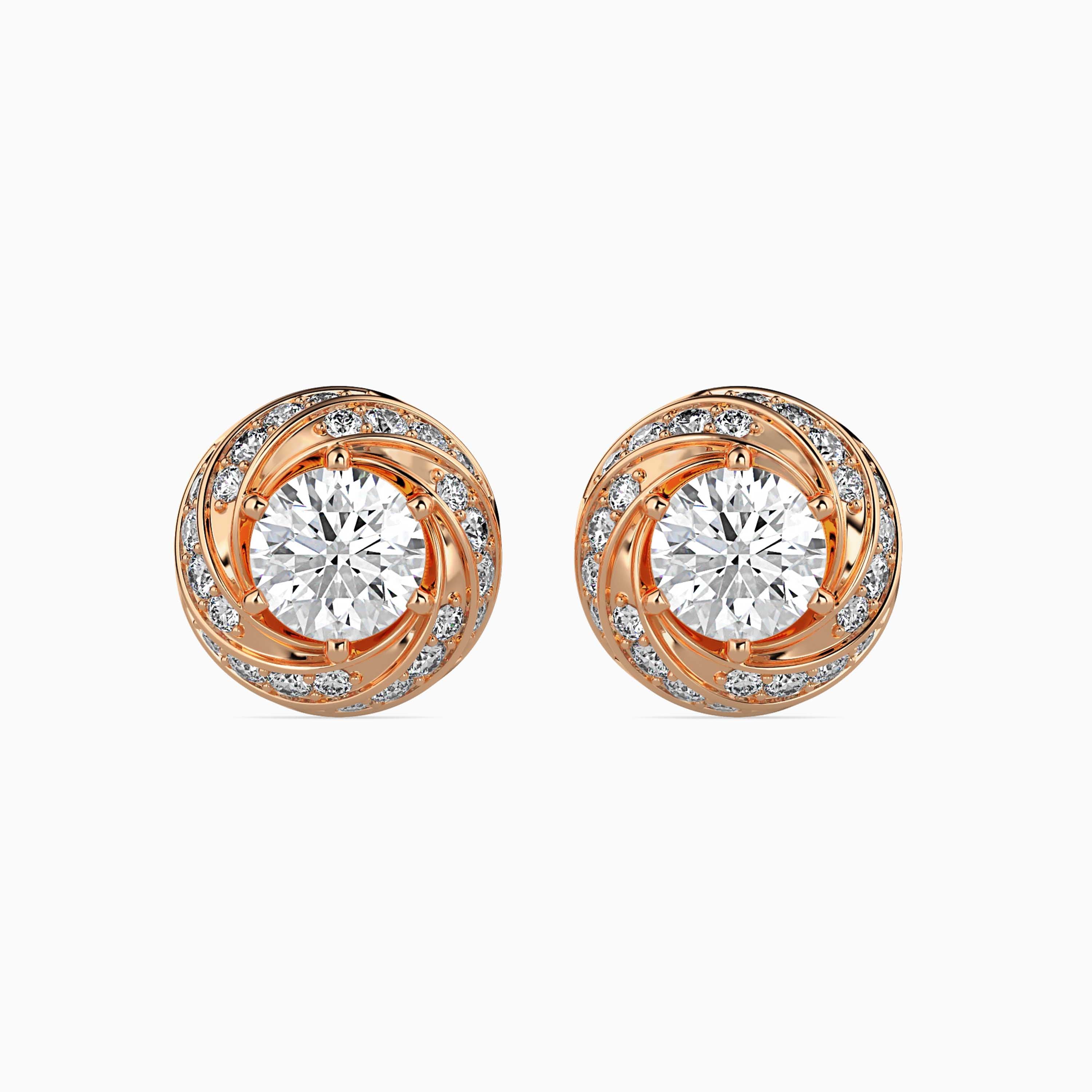 TASA “Lunara Swirl” Diamond Studs - 16010