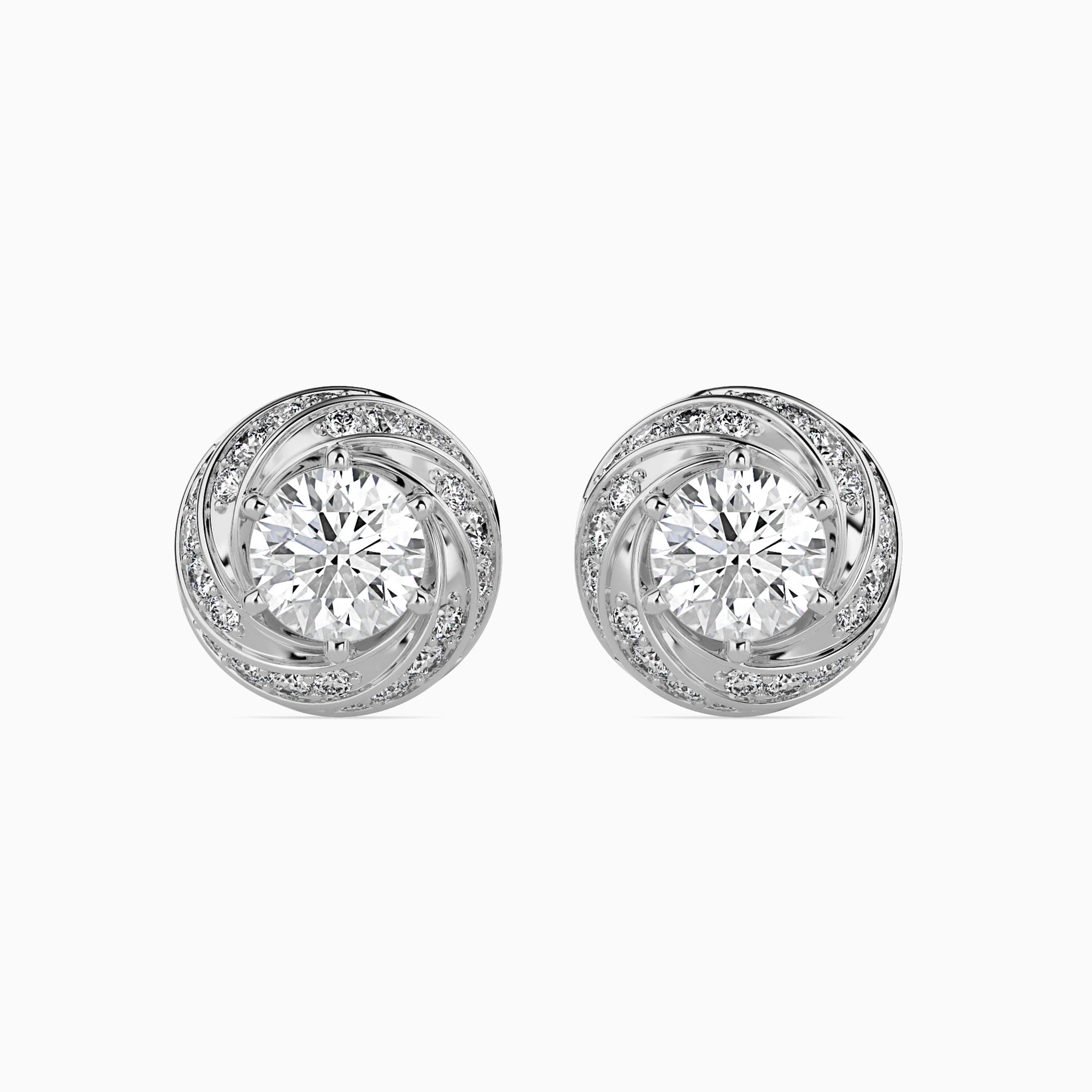 TASA “Lunara Swirl” Diamond Studs - 16010