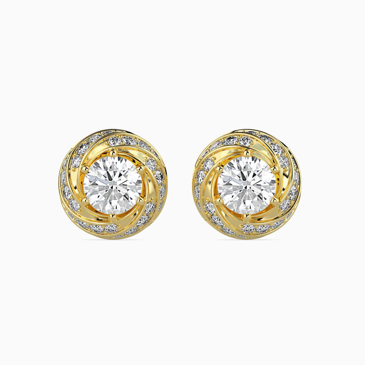 TASA “Lunara Swirl” Diamond Studs - 16010