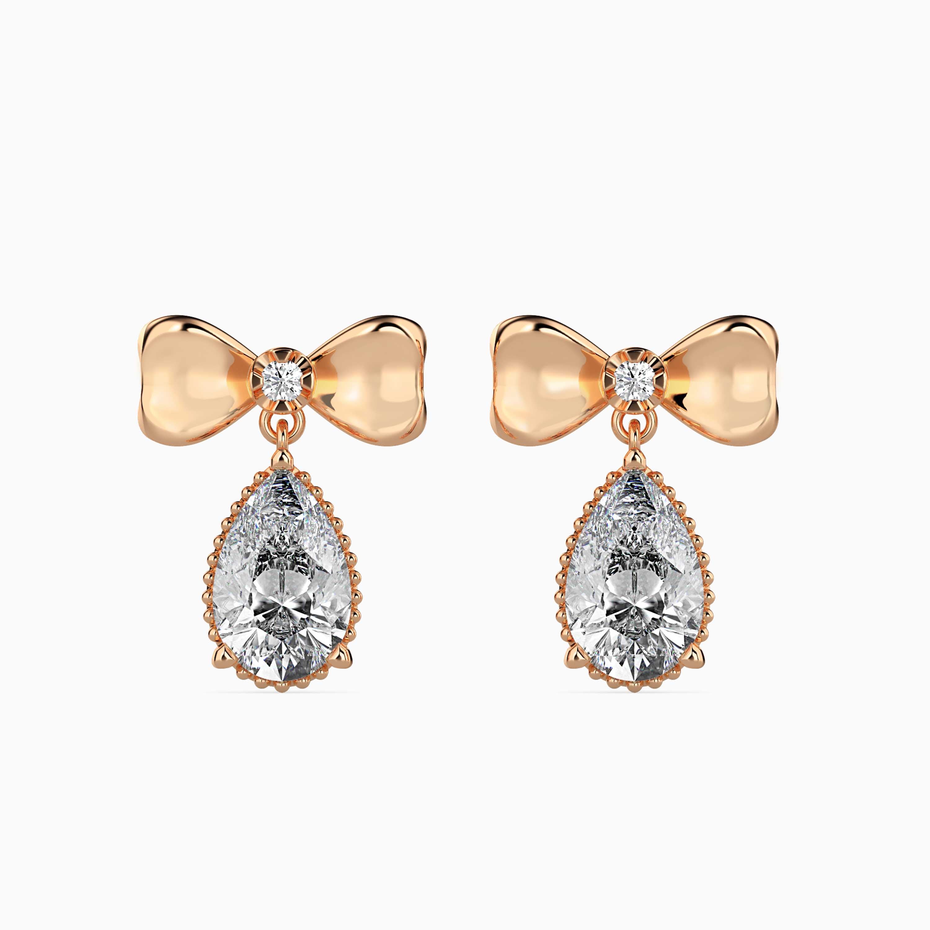 TASA “Belle Étoile” Bow Drop Earrings - 16021
