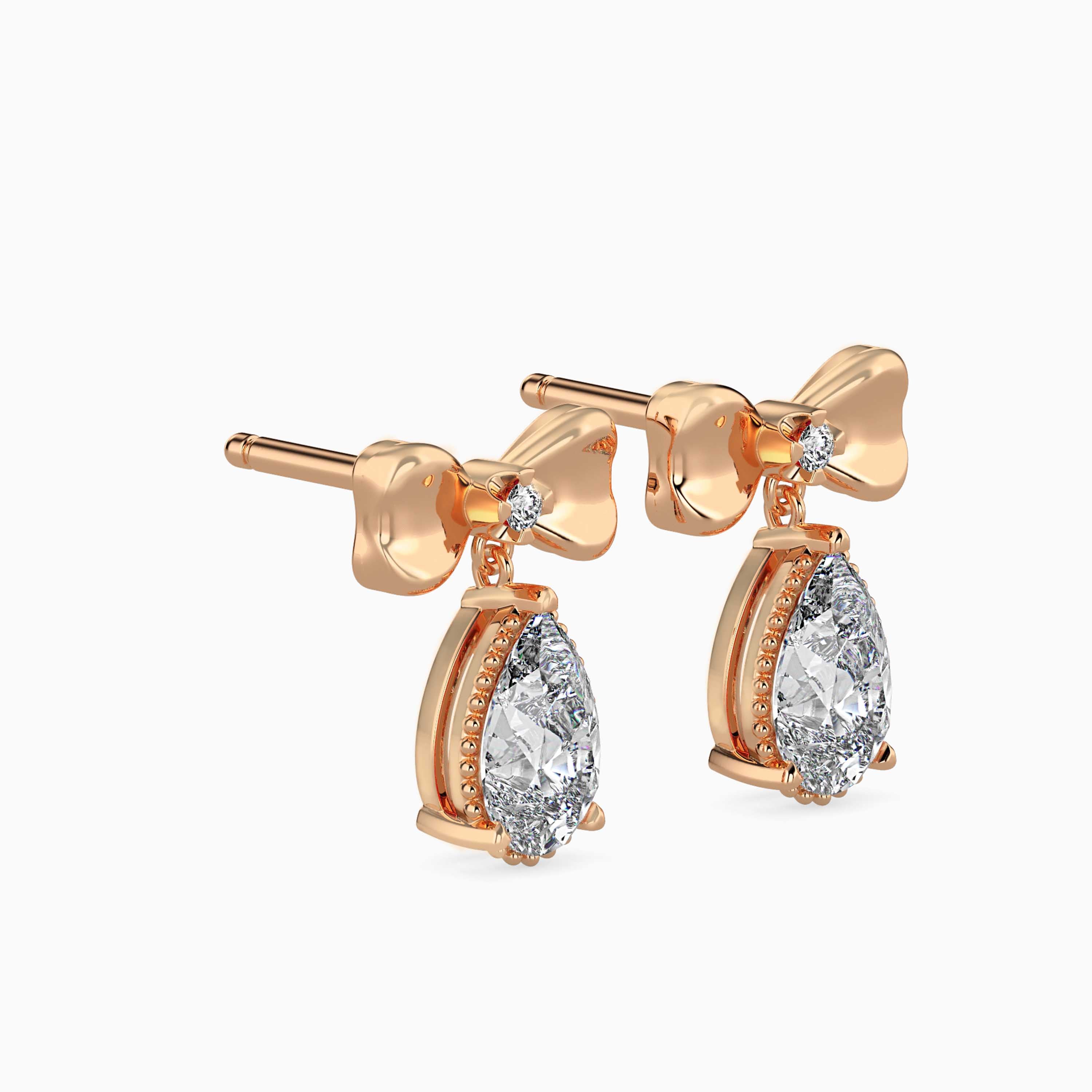 TASA “Belle Étoile” Bow Drop Earrings - 16021