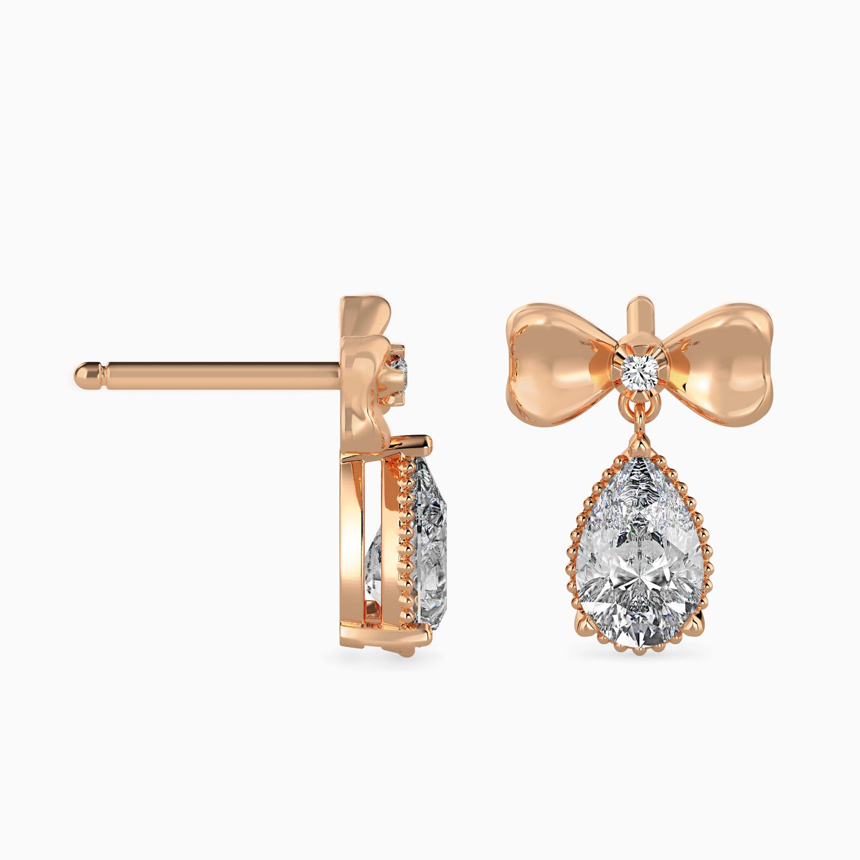TASA “Belle Étoile” Bow Drop Earrings - 16021