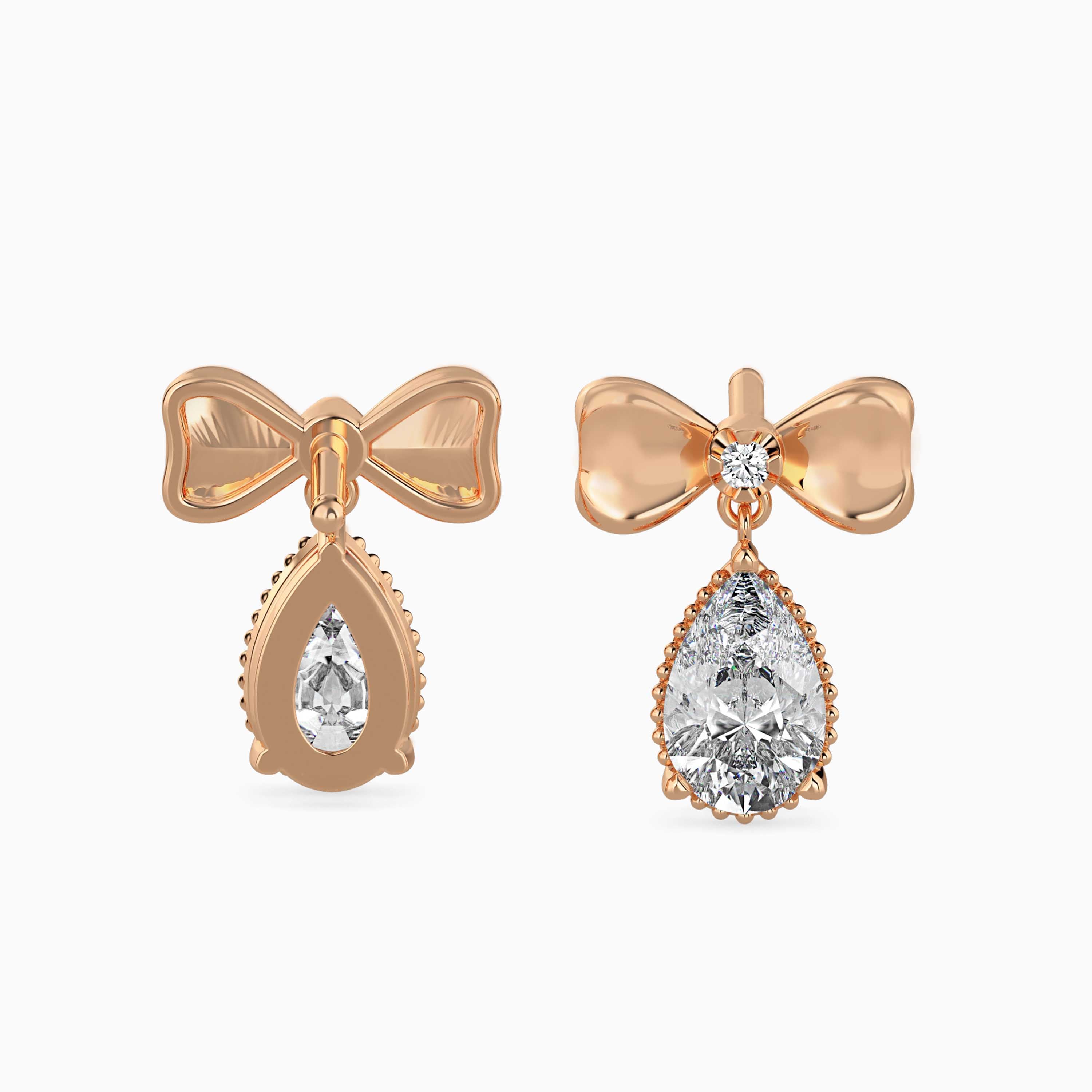 TASA “Belle Étoile” Bow Drop Earrings - 16021