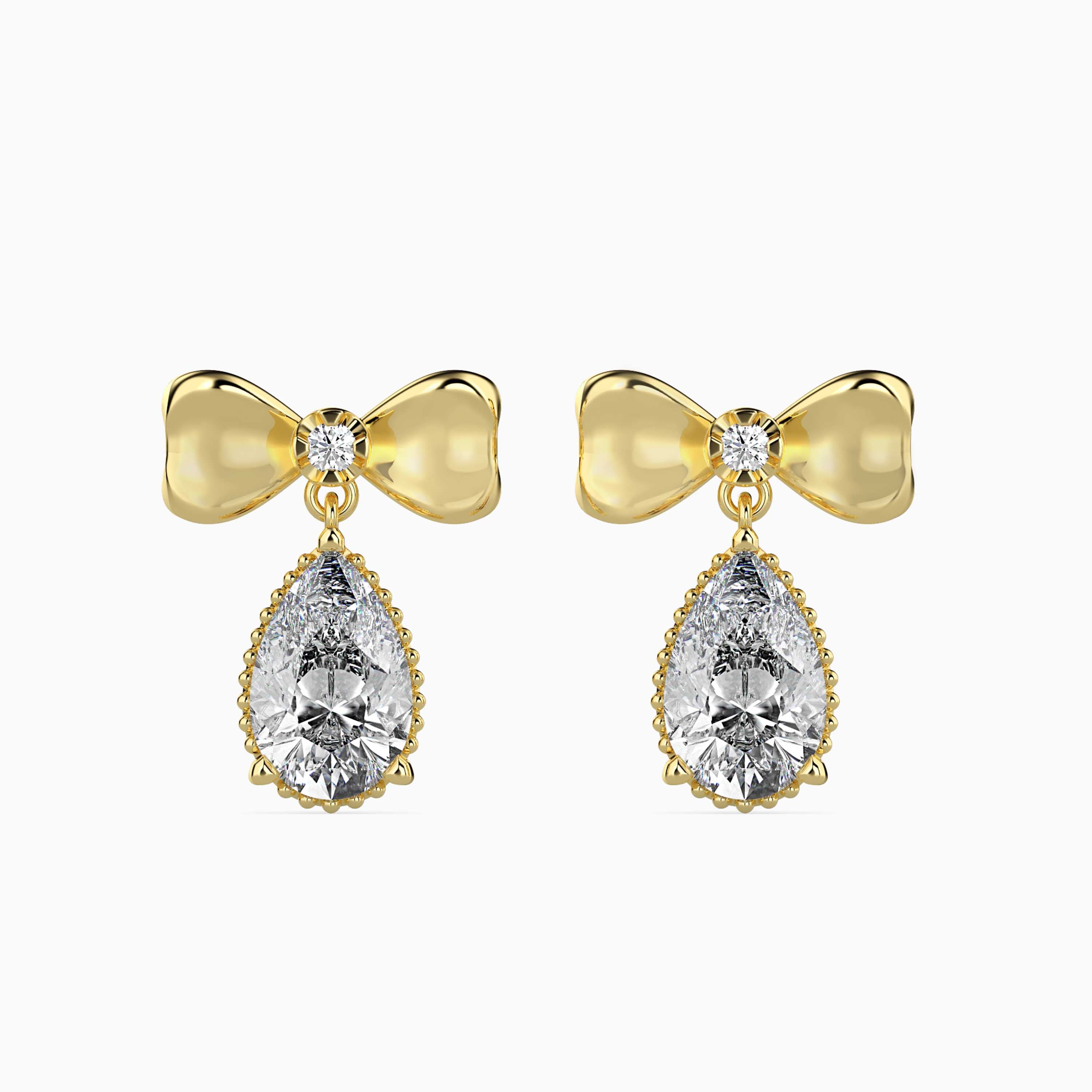 TASA “Belle Étoile” Bow Drop Earrings - 16021