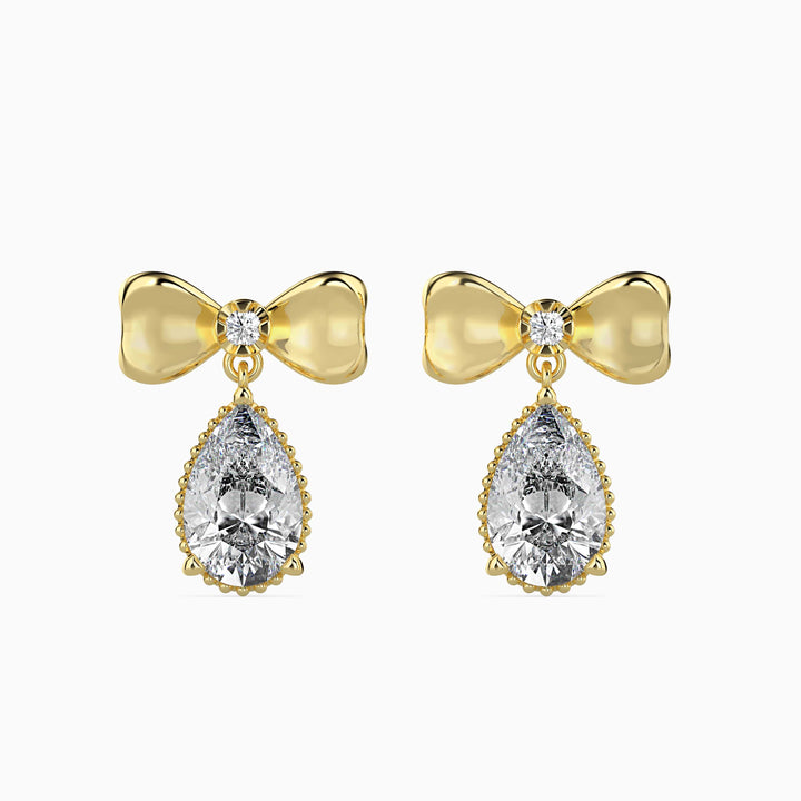 TASA “Belle Étoile” Bow Drop Earrings - 16021