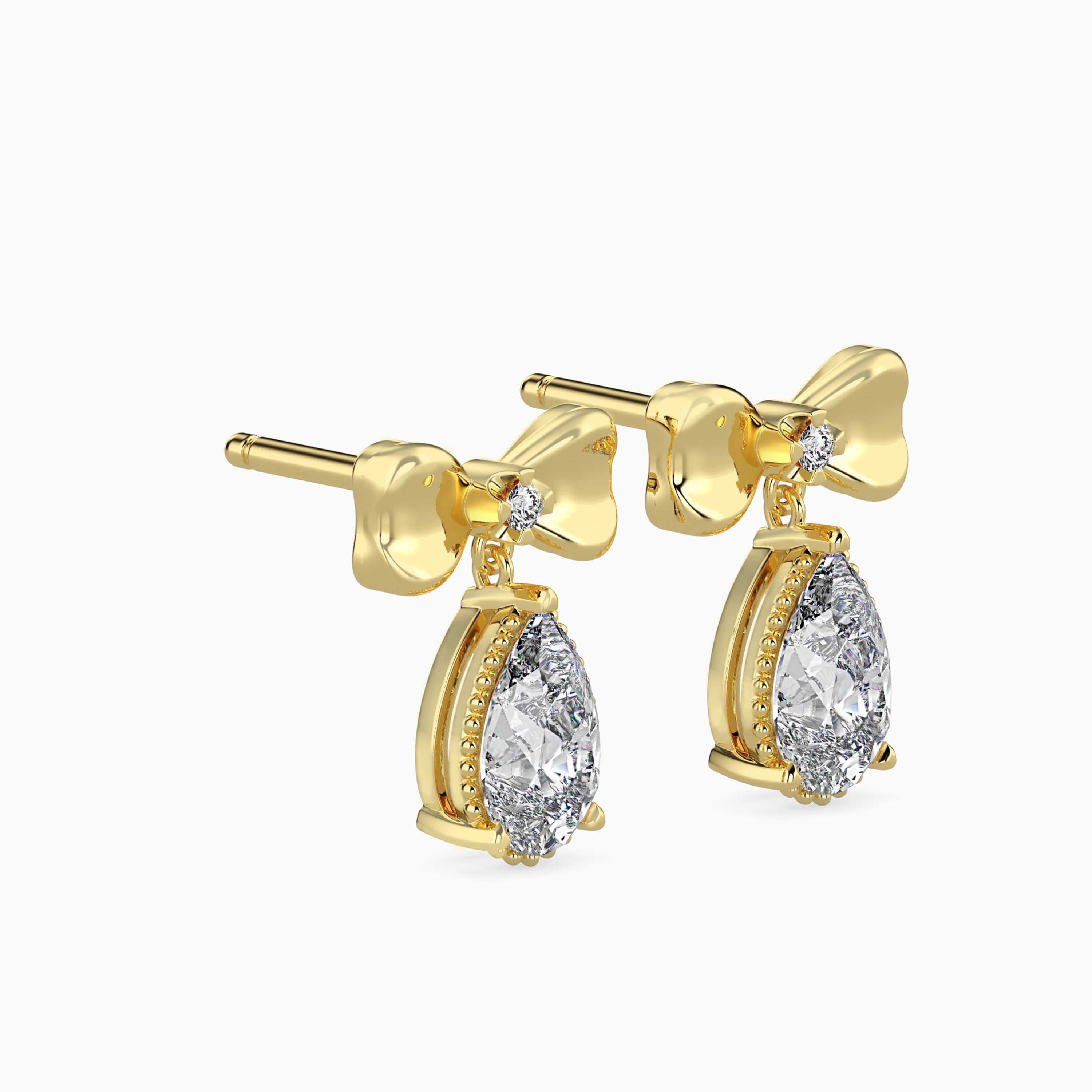 TASA “Belle Étoile” Bow Drop Earrings - 16021