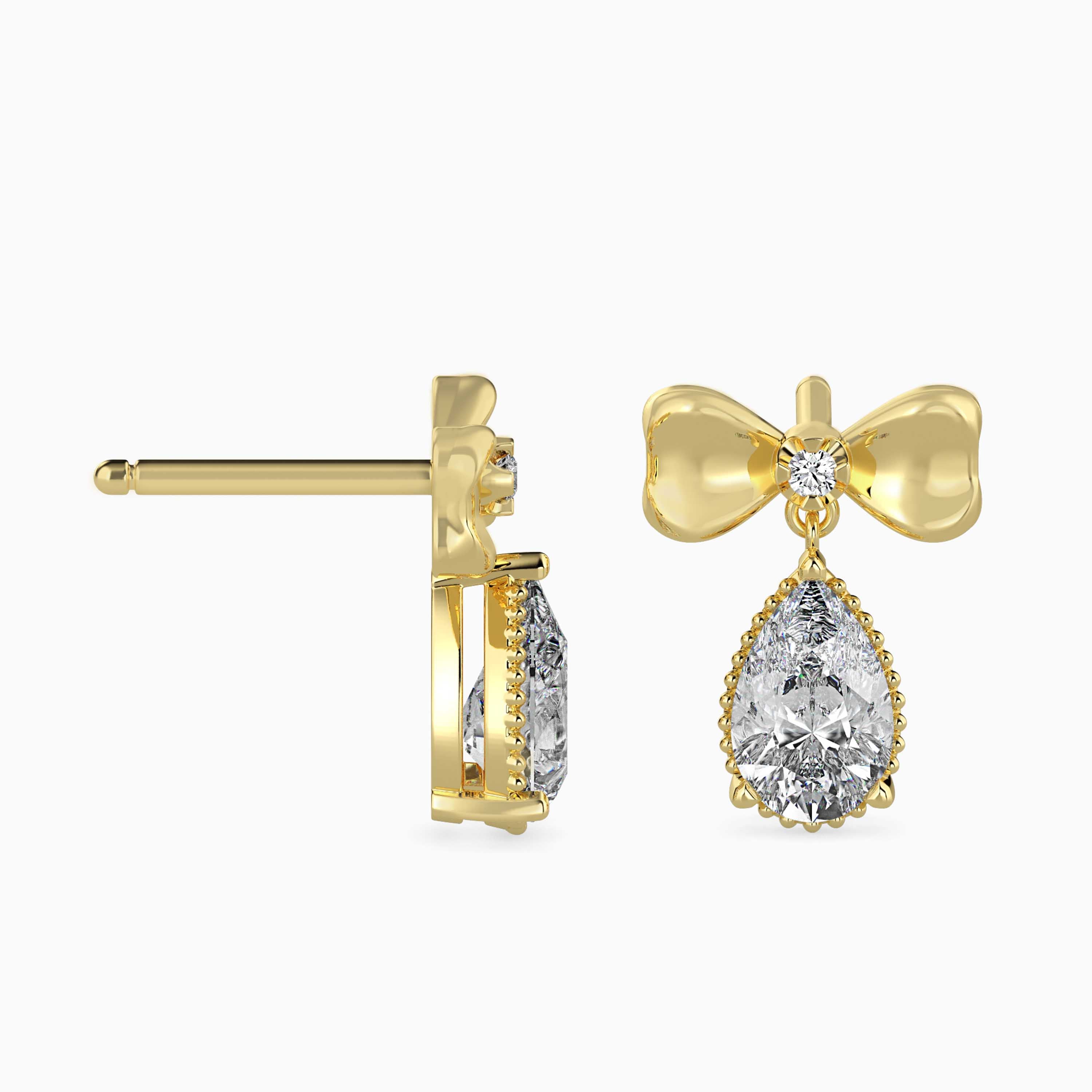 TASA “Belle Étoile” Bow Drop Earrings - 16021