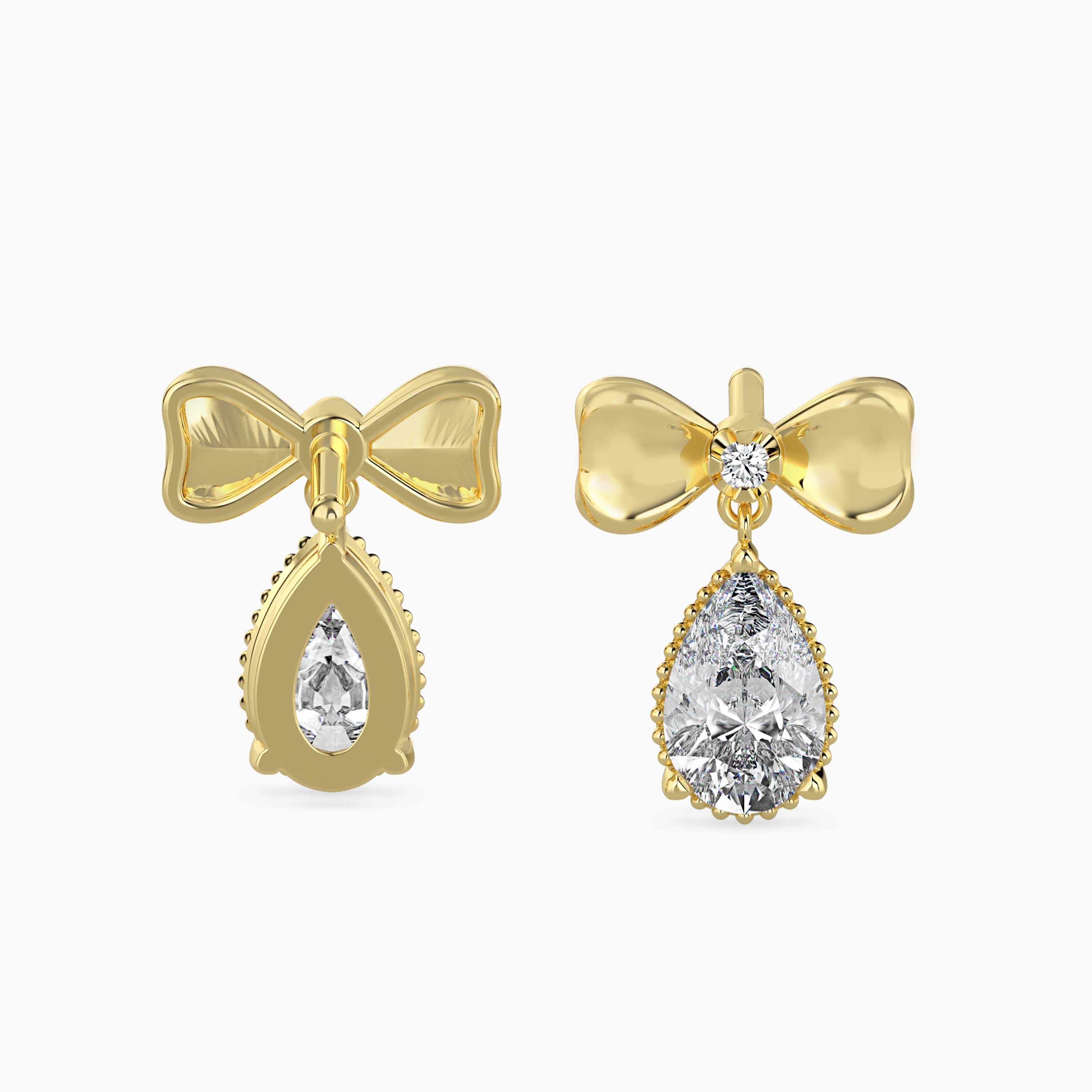 TASA “Belle Étoile” Bow Drop Earrings - 16021