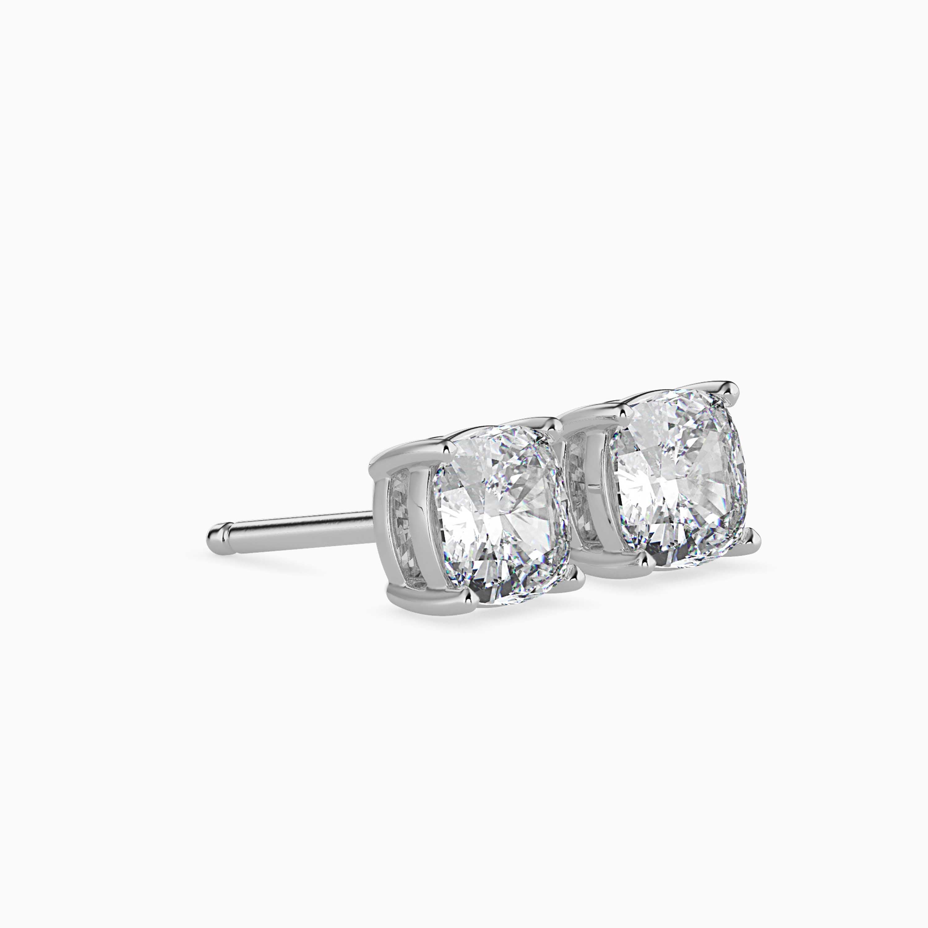 TASA “Velour Glow” Cushion-Cut Diamond Studs - 16037