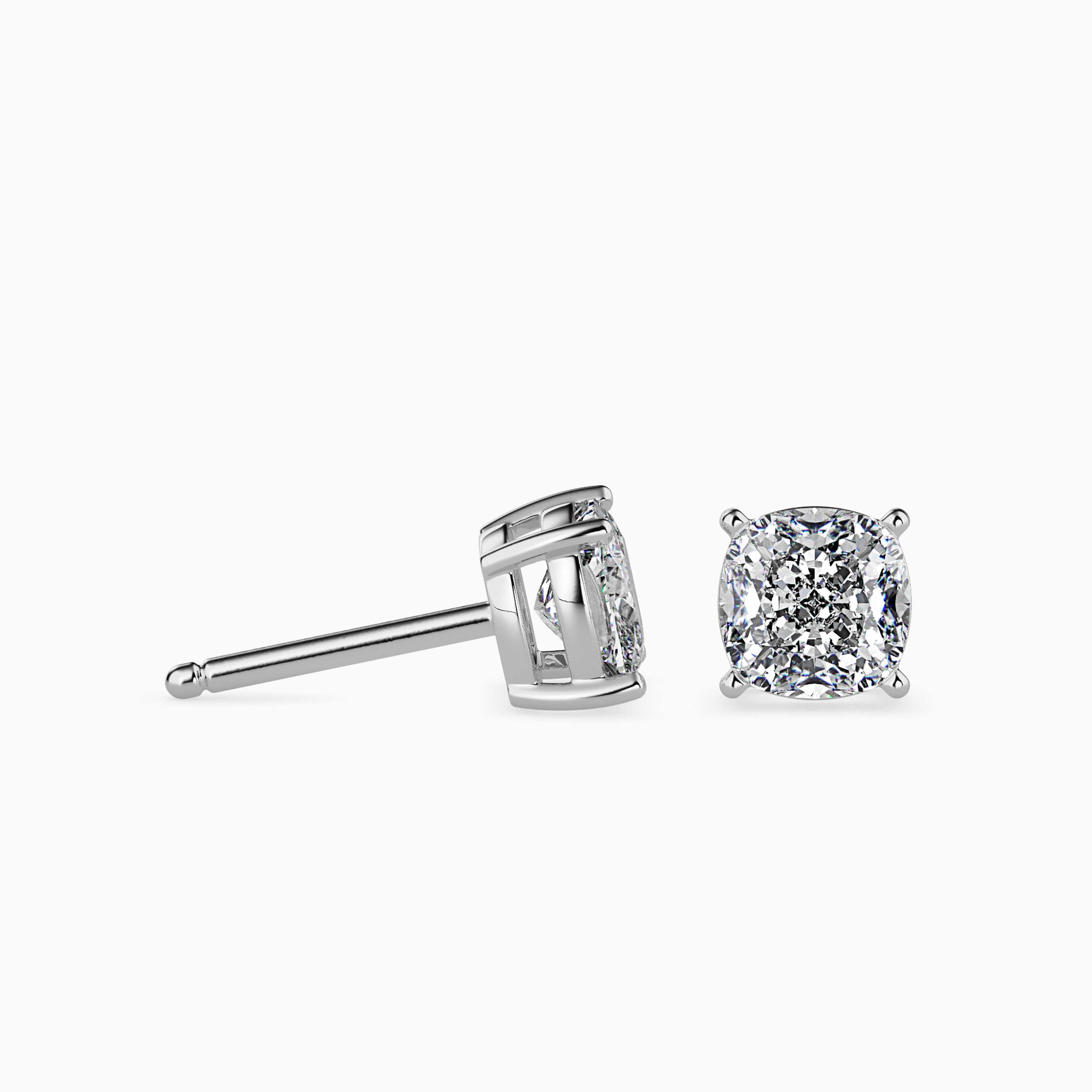 TASA “Velour Glow” Cushion-Cut Diamond Studs - 16037