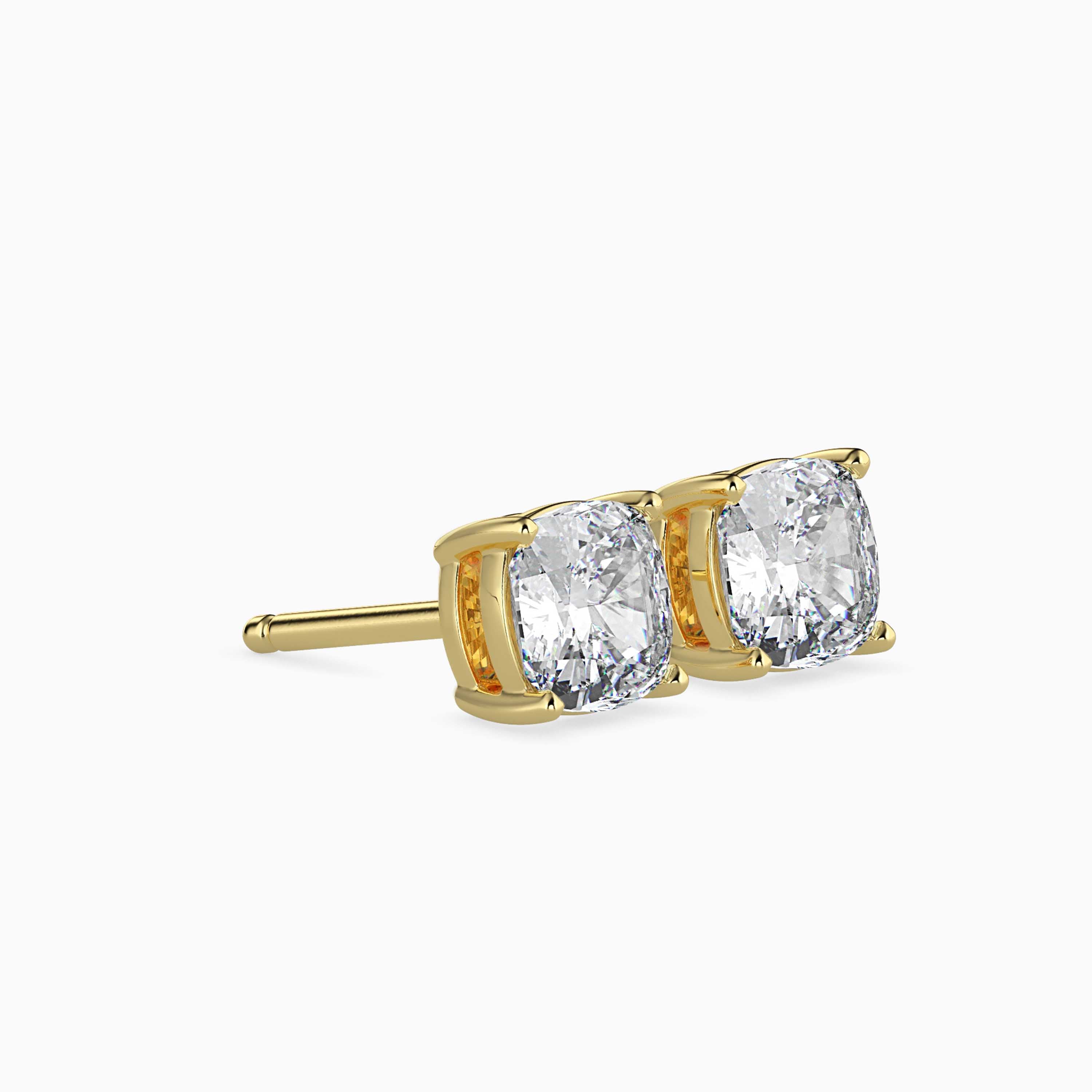 TASA “Velour Glow” Cushion-Cut Diamond Studs - 16037