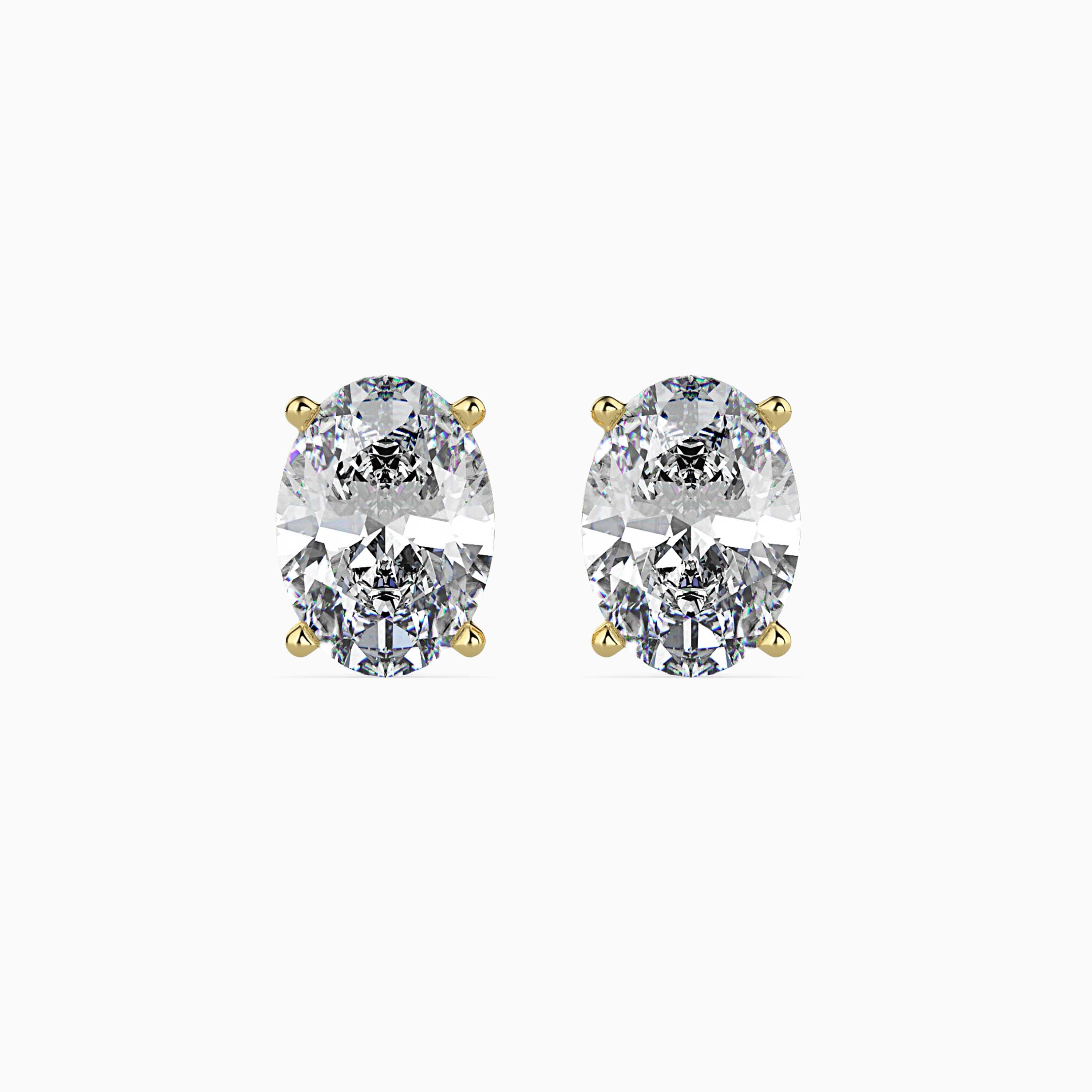 TASA “Lustre Whisper” Oval Diamond Studs - 16038