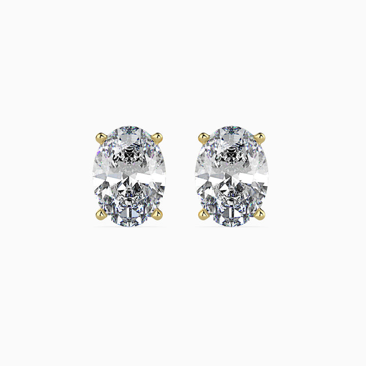 TASA “Lustre Whisper” Oval Diamond Studs - 16038