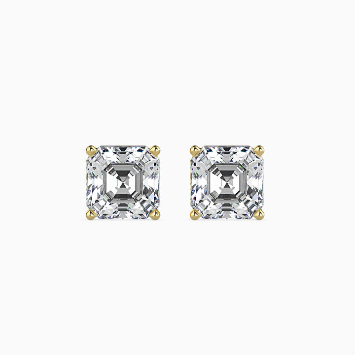 TASA “Midnight Prism” Asscher Diamond Studs - 16041