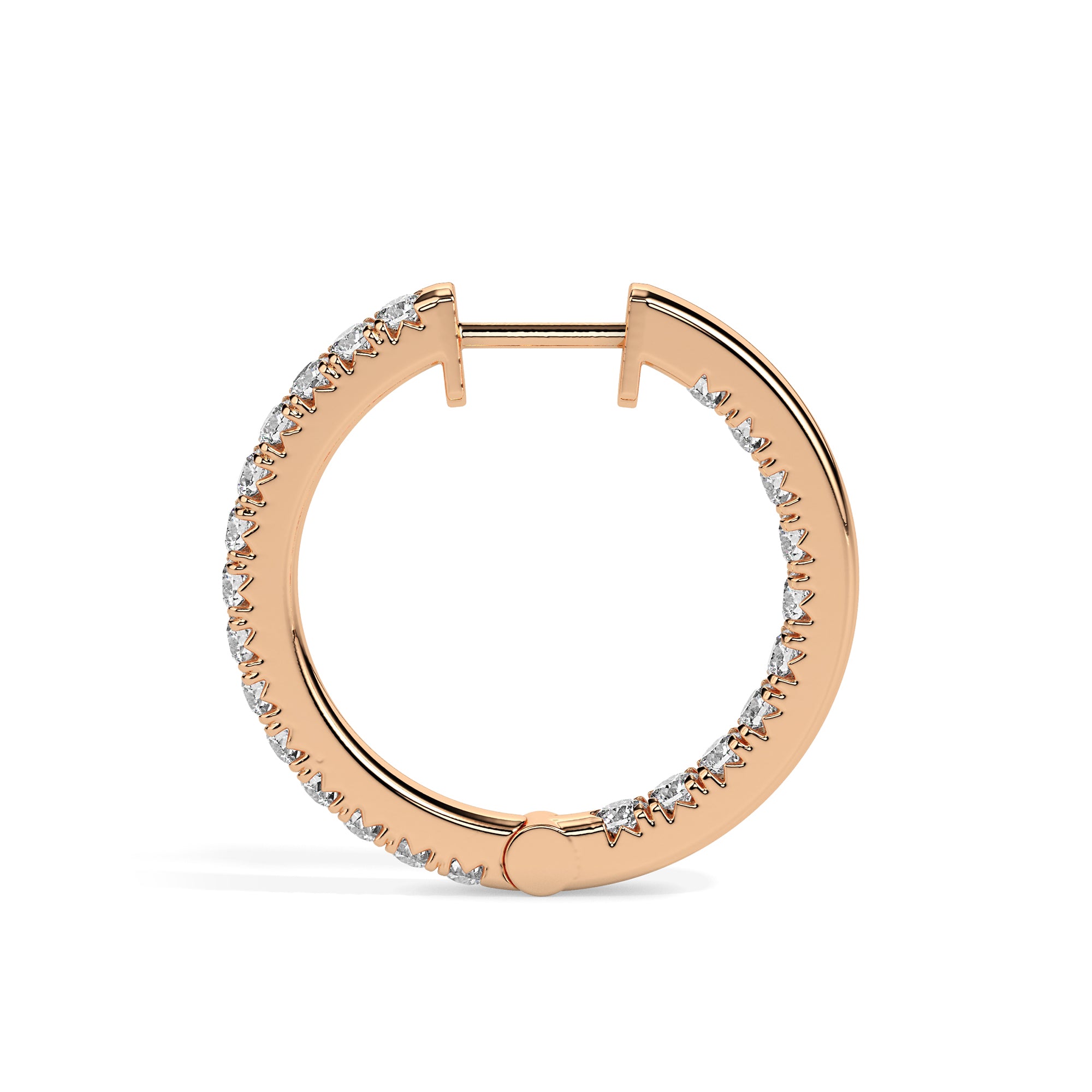 TASA Eternal Glow Diamond Hoops /.049 ct  - 17001