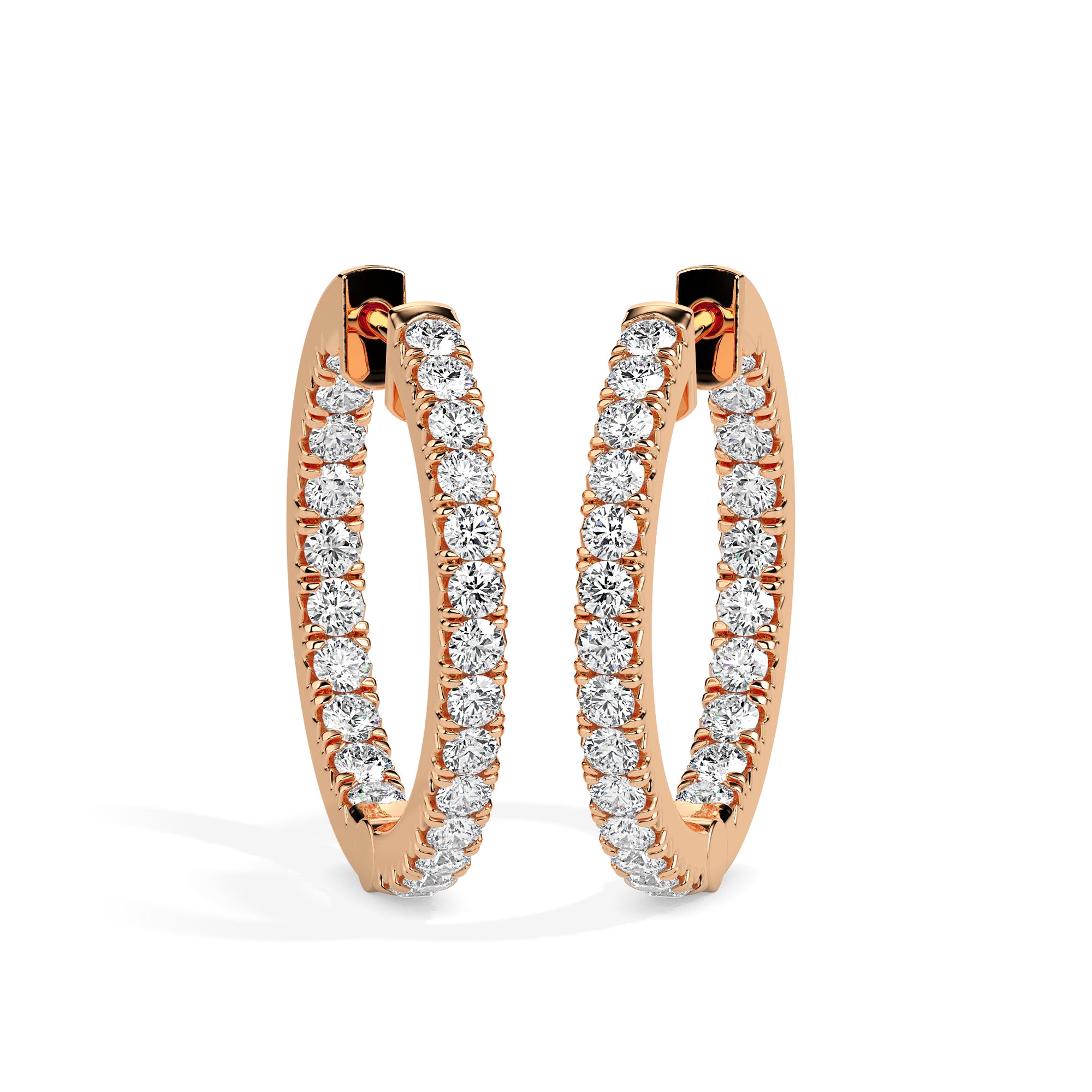 TASA Eternal Glow Diamond Hoops /.049 ct  - 17001