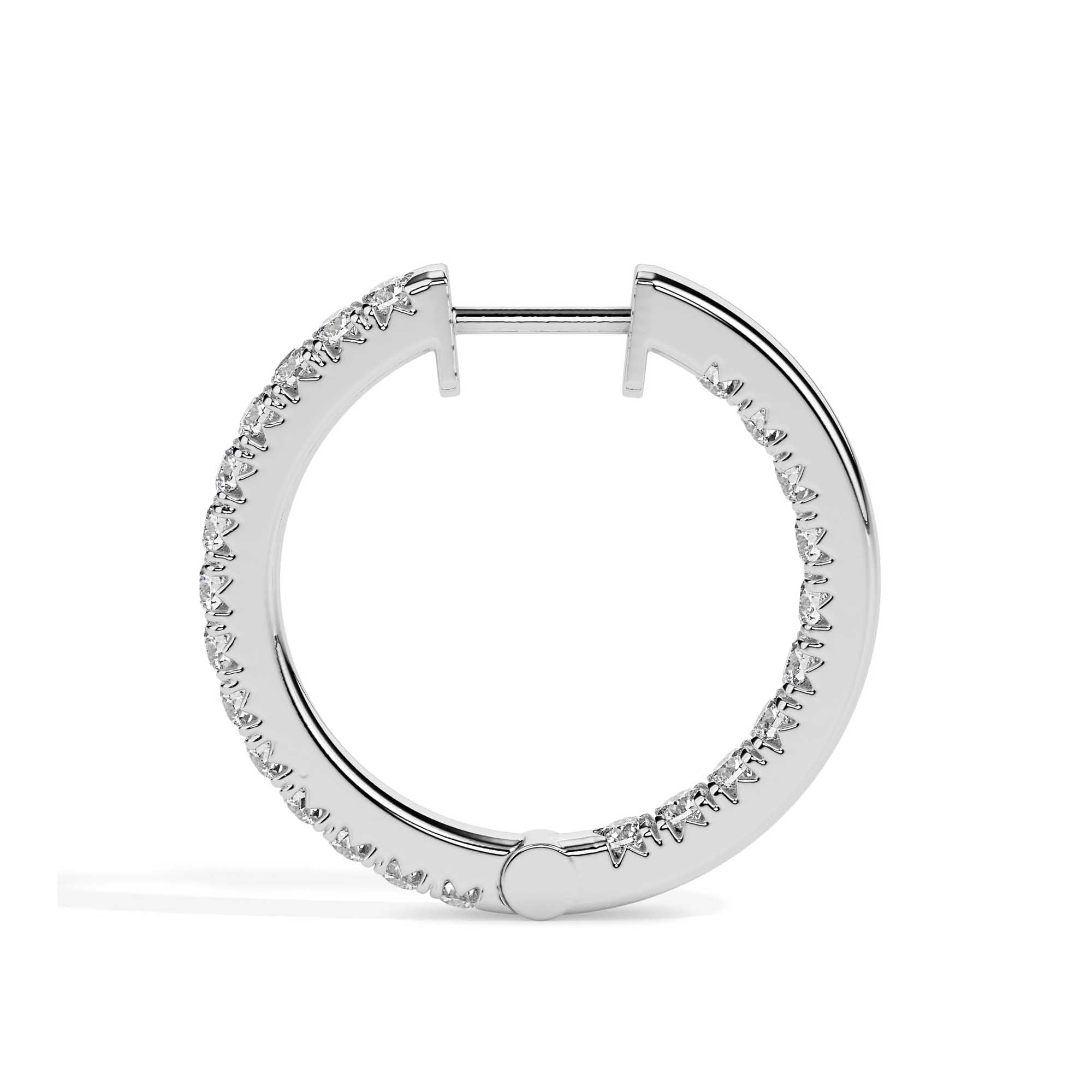 TASA Eternal Glow Diamond Hoops /.049 ct  - 17001