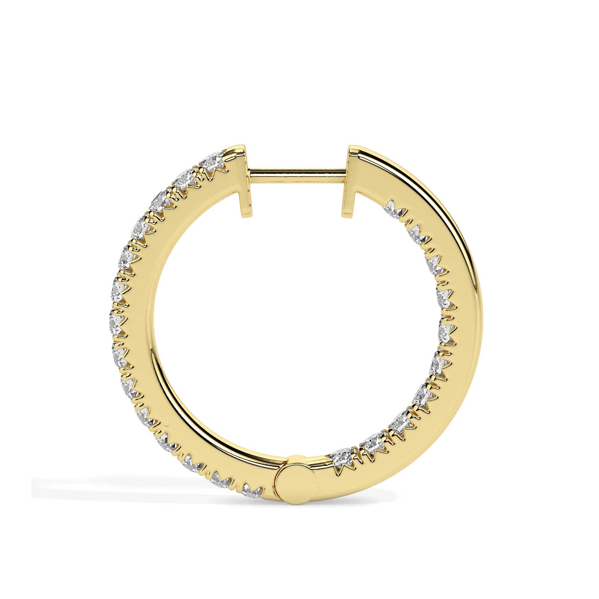 TASA Eternal Glow Diamond Hoops /.049 ct  - 17001