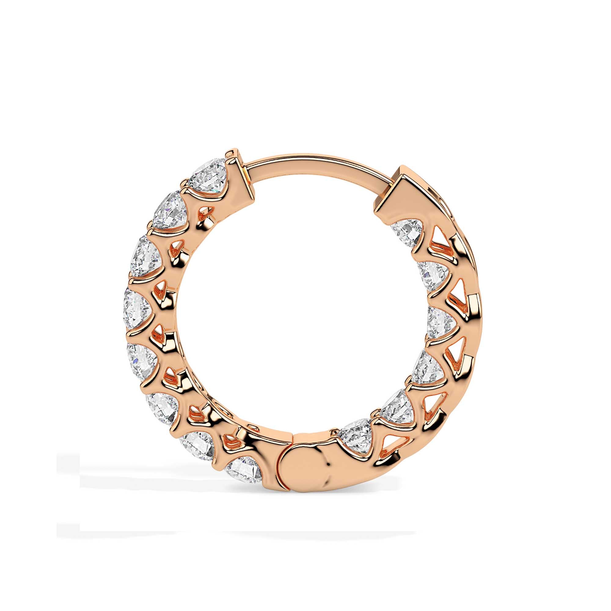TASA Eternal Glow Diamond Hoops - 17002