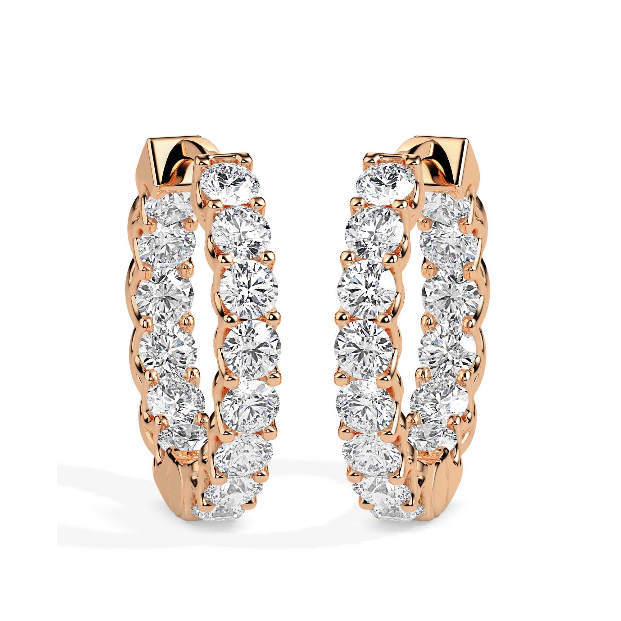 TASA Eternal Glow Diamond Hoops - 17002