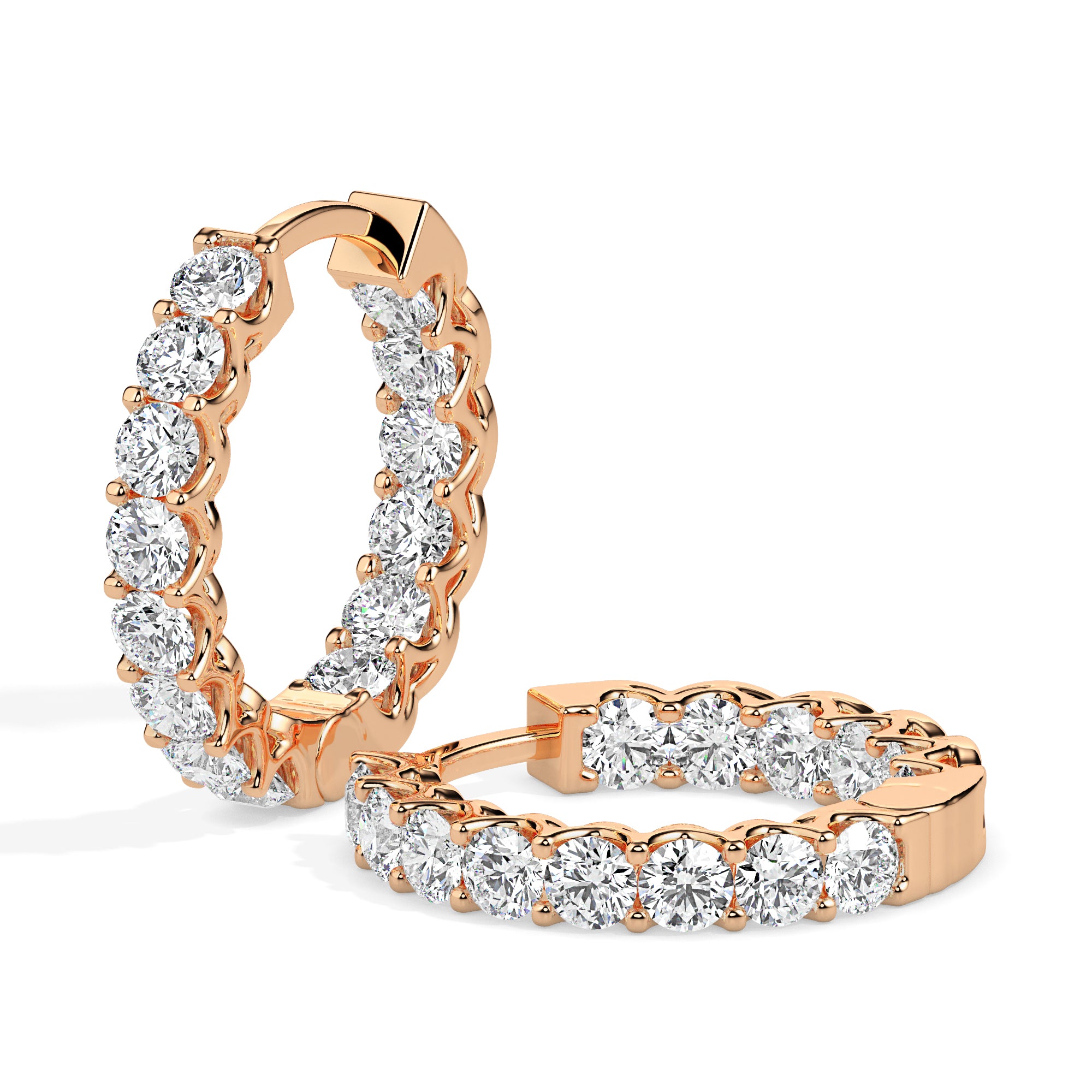 TASA Eternal Glow Diamond Hoops - 17002