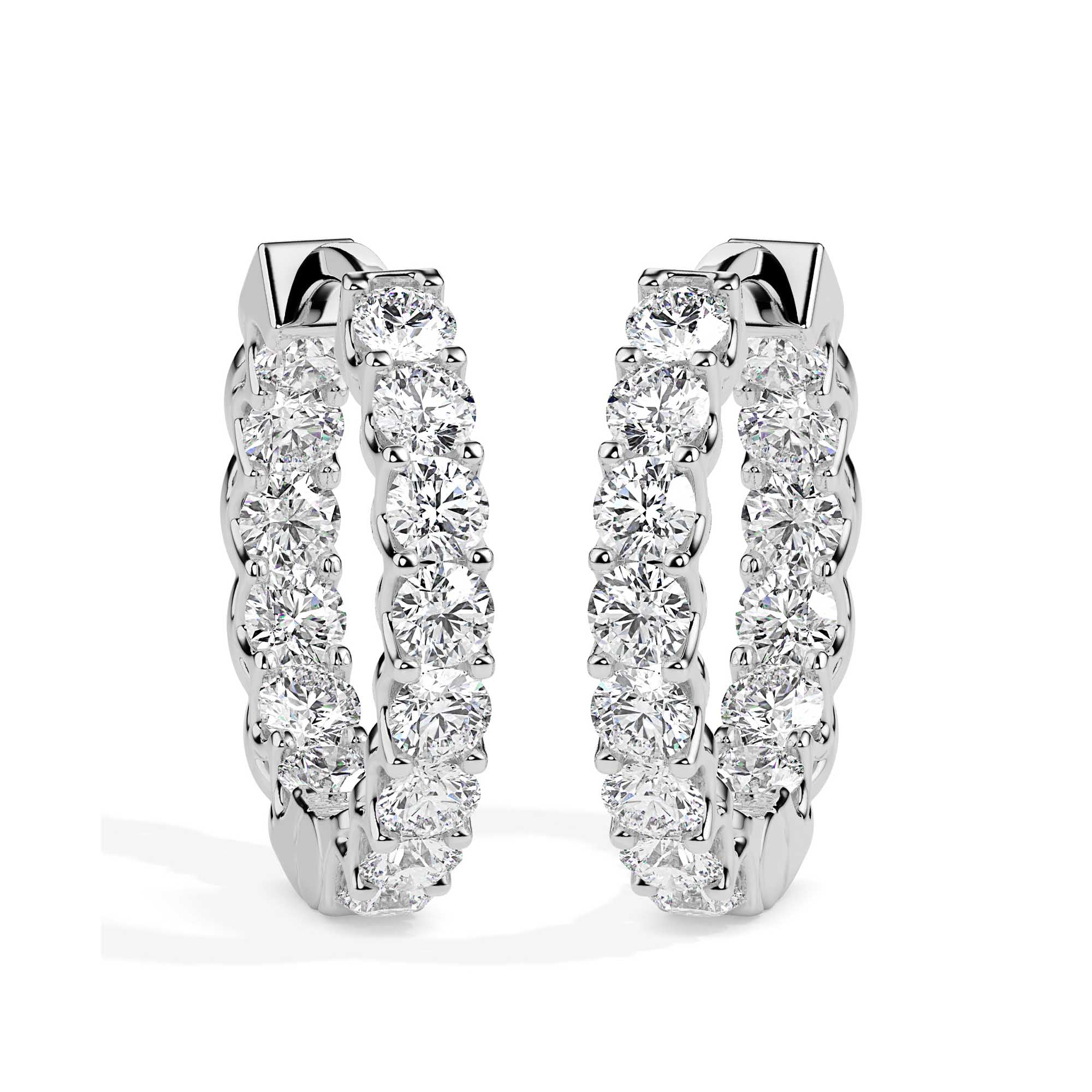 TASA Eternal Glow Diamond Hoops - 17002