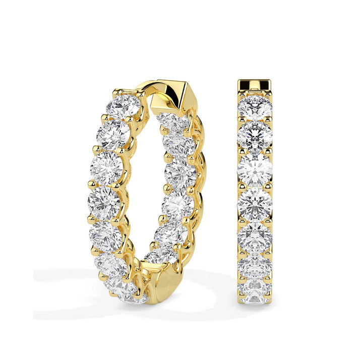 TASA Eternal Glow Diamond Hoops - 17002