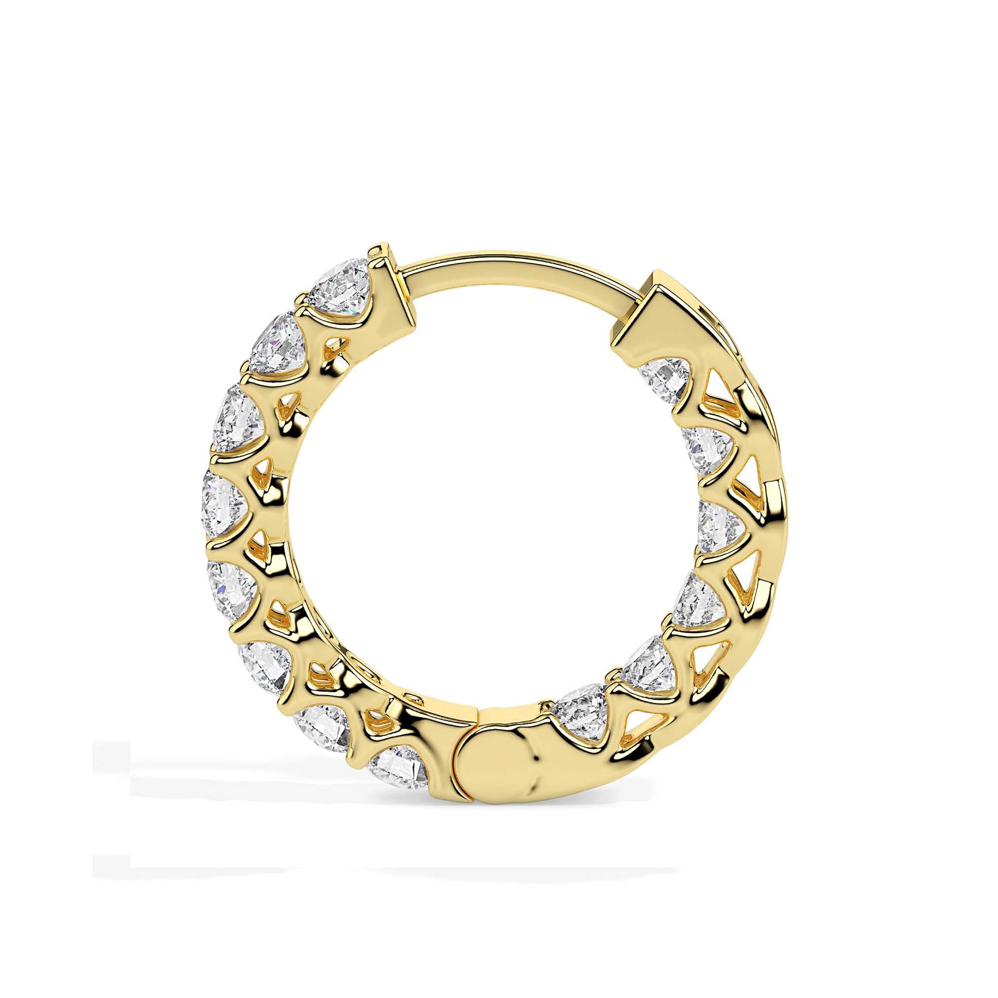 TASA Eternal Glow Diamond Hoops - 17002