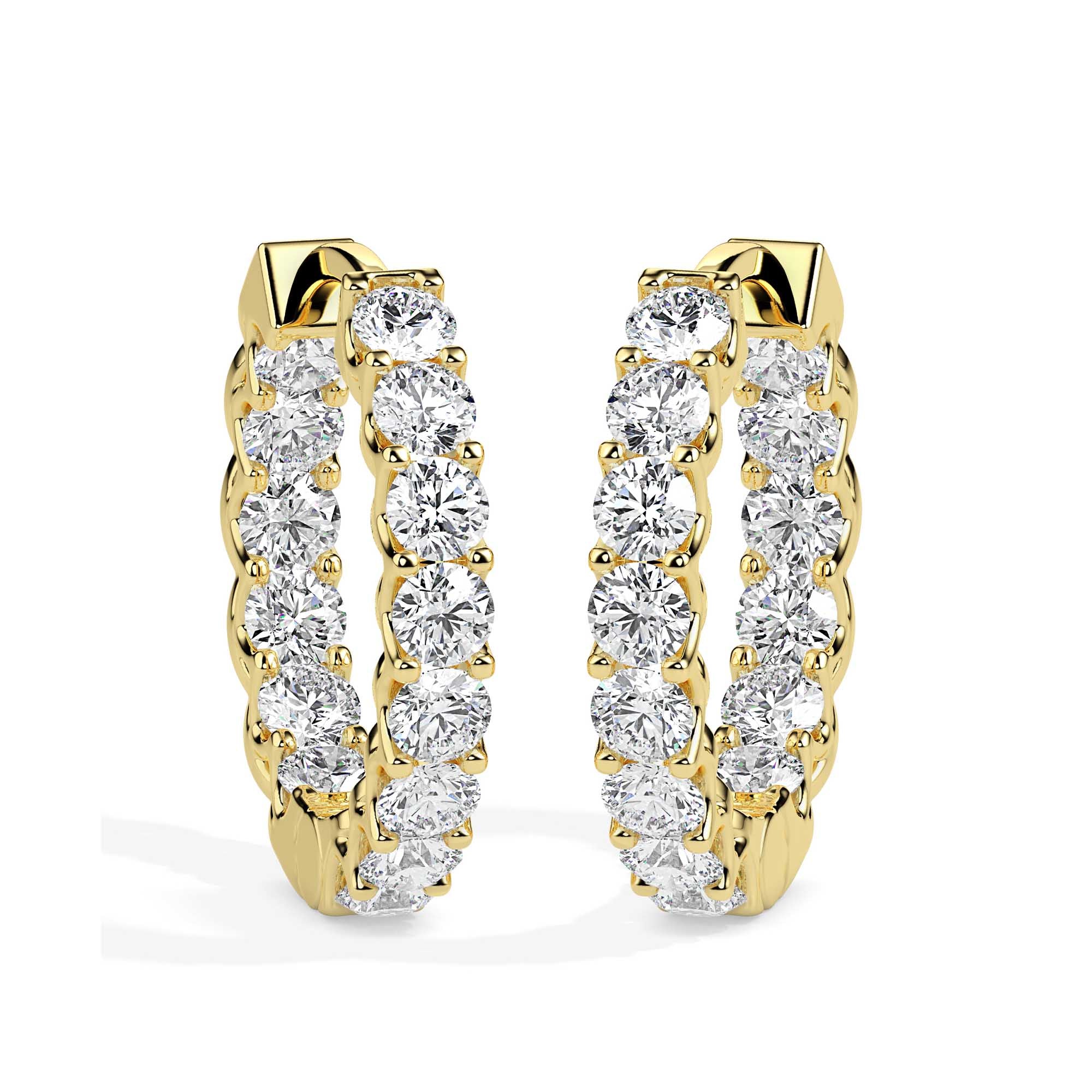 TASA Eternal Glow Diamond Hoops - 17002