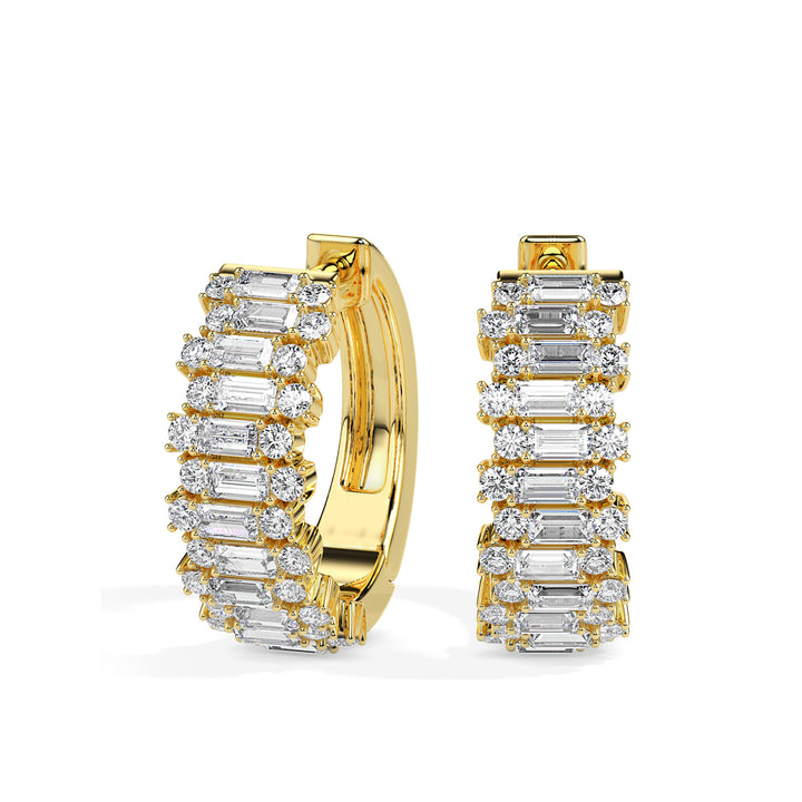 TASA Radiance Royale Baguette Hoops - 17013