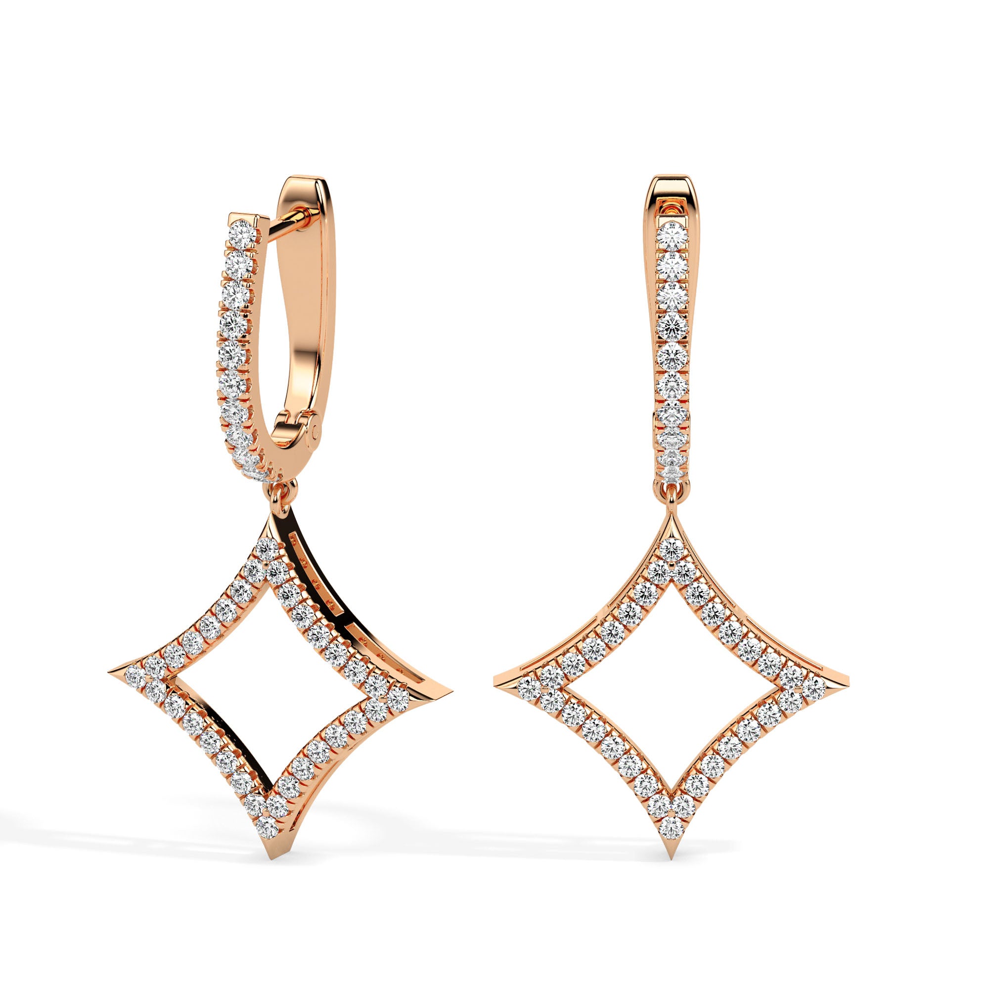 TASA Nova Diamond Drop Earrings - 17033
