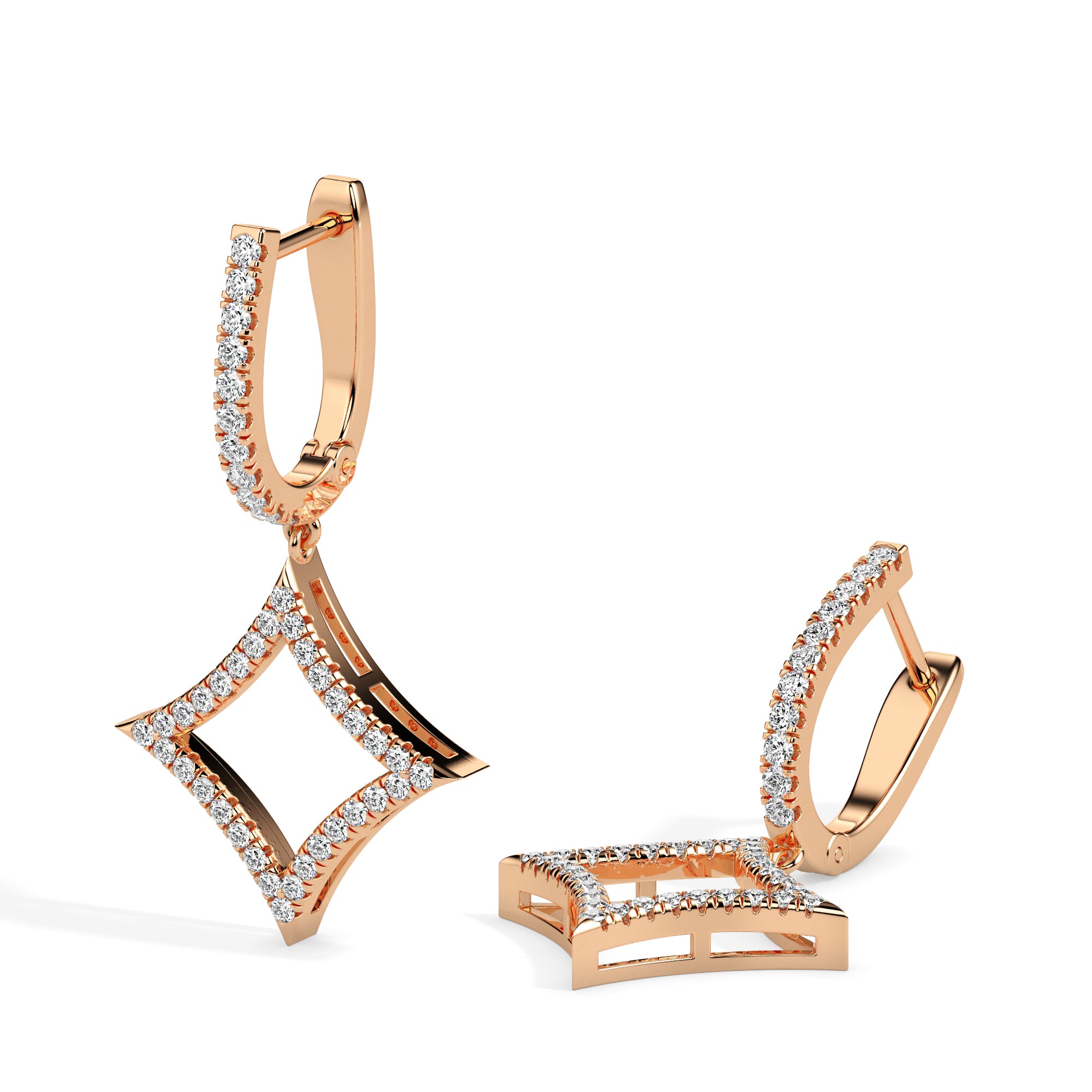 TASA Nova Diamond Drop Earrings - 17033