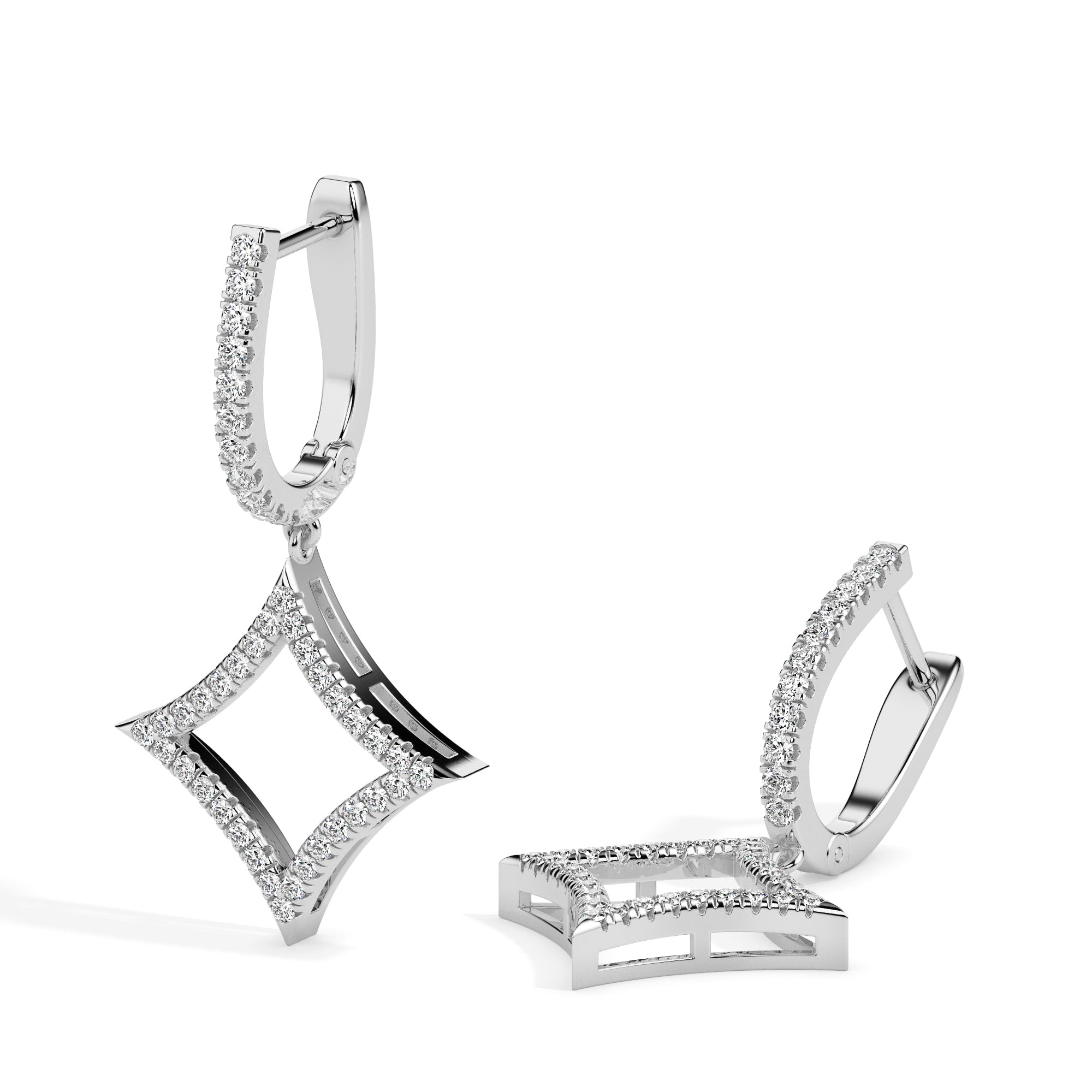 TASA Nova Diamond Drop Earrings - 17033