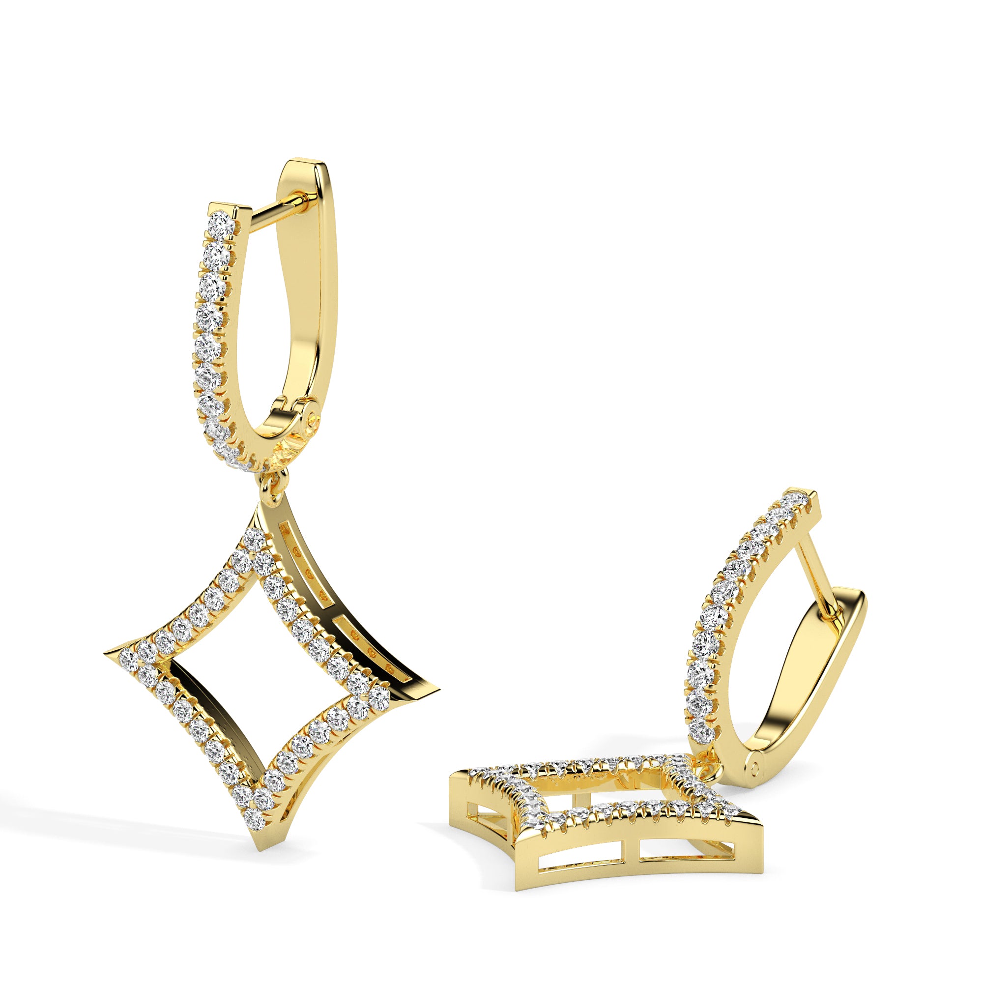 TASA Nova Diamond Drop Earrings - 17033