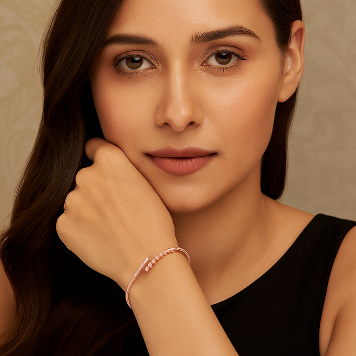 Tasa Virelle Arrow Diamond Line Bracelet - GLBR-0025