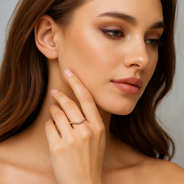 Celeste Contour Diamond Band - 0087