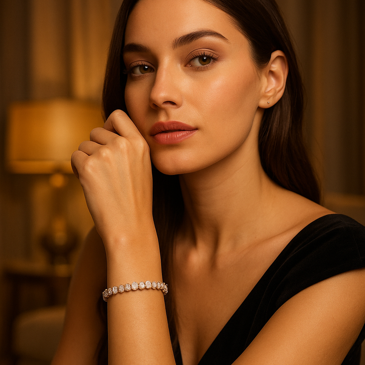Tasa “Virelle Prisma” ShapeMix Diamond Line Bracelet - GLBR-0013