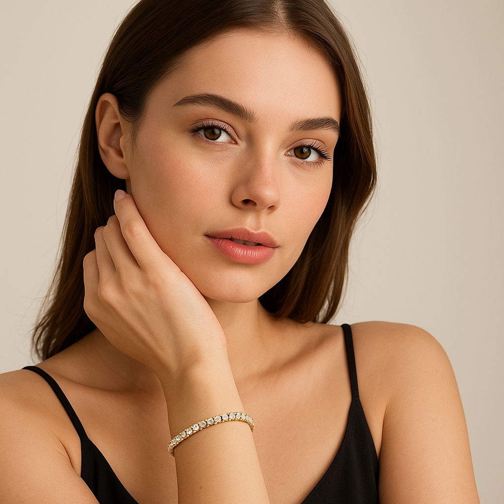 Tasa Rosélia Radiant Tennis Bracelet - FBR0407-2
