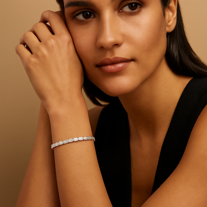 Tasa Aurelio Emerald-Cut Bracelet - GLBR-0002