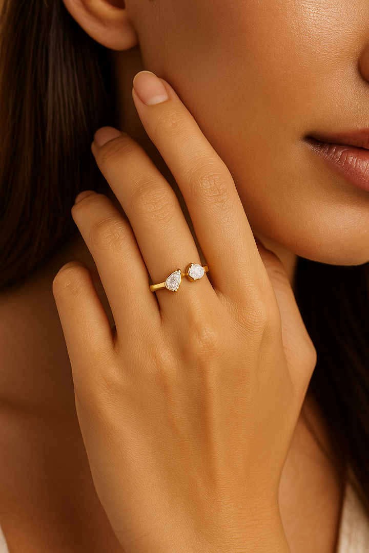 TAsa “Together Always” Toi et Moi Ring -2216