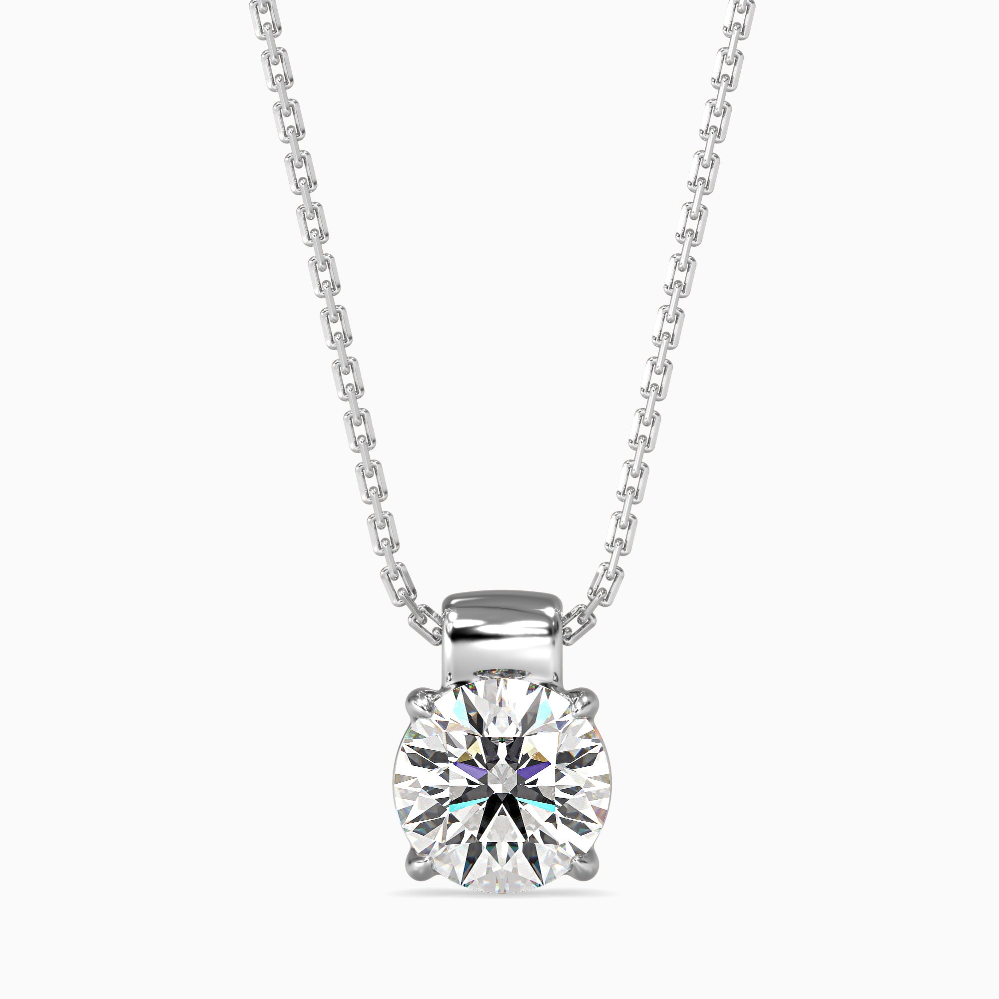 Tasa  Classic Solitaire Diamond Pendant - 15002
