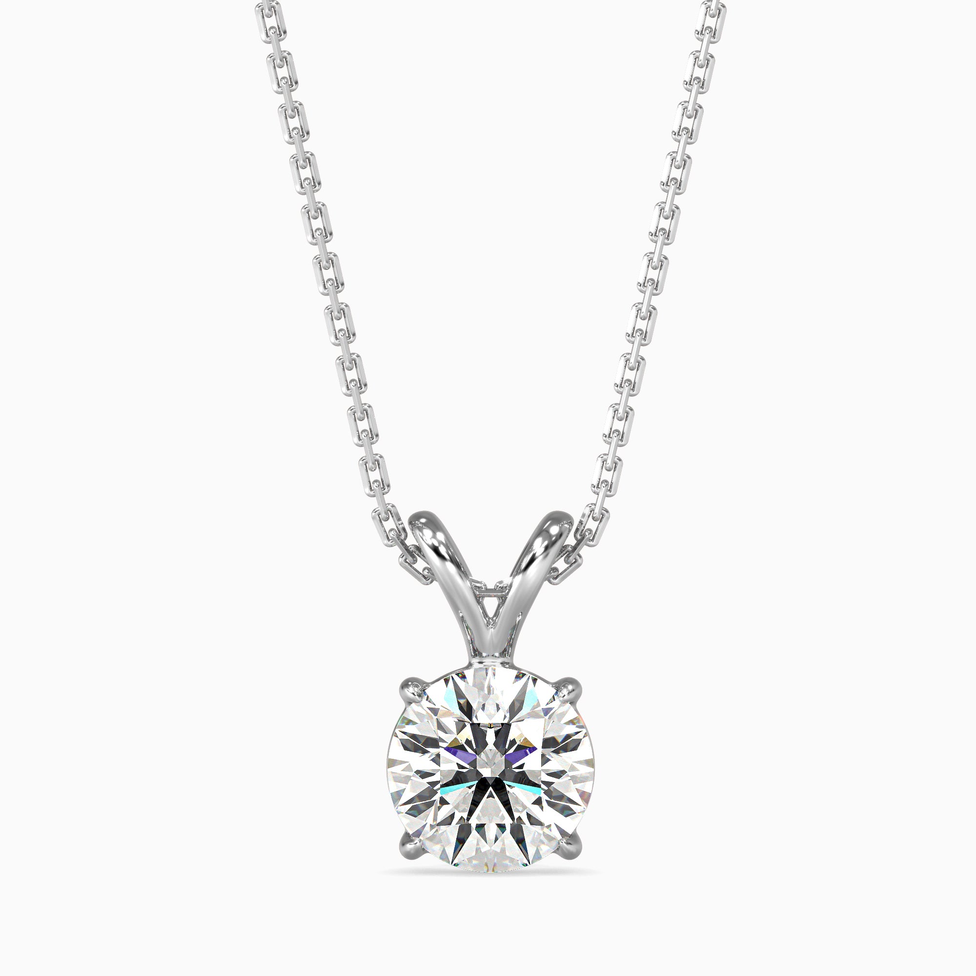 Tasa  Classic Solitaire Diamond Pendant - 15035