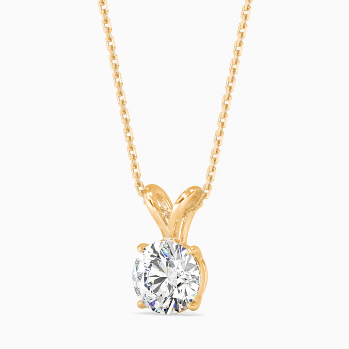 Tasa  Classic Solitaire Diamond Pendant - 15035