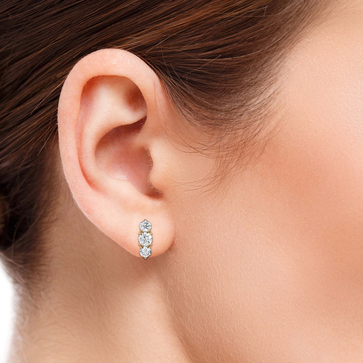 TASA “Celeste Linea” Diamond Drop Earrings - 16004